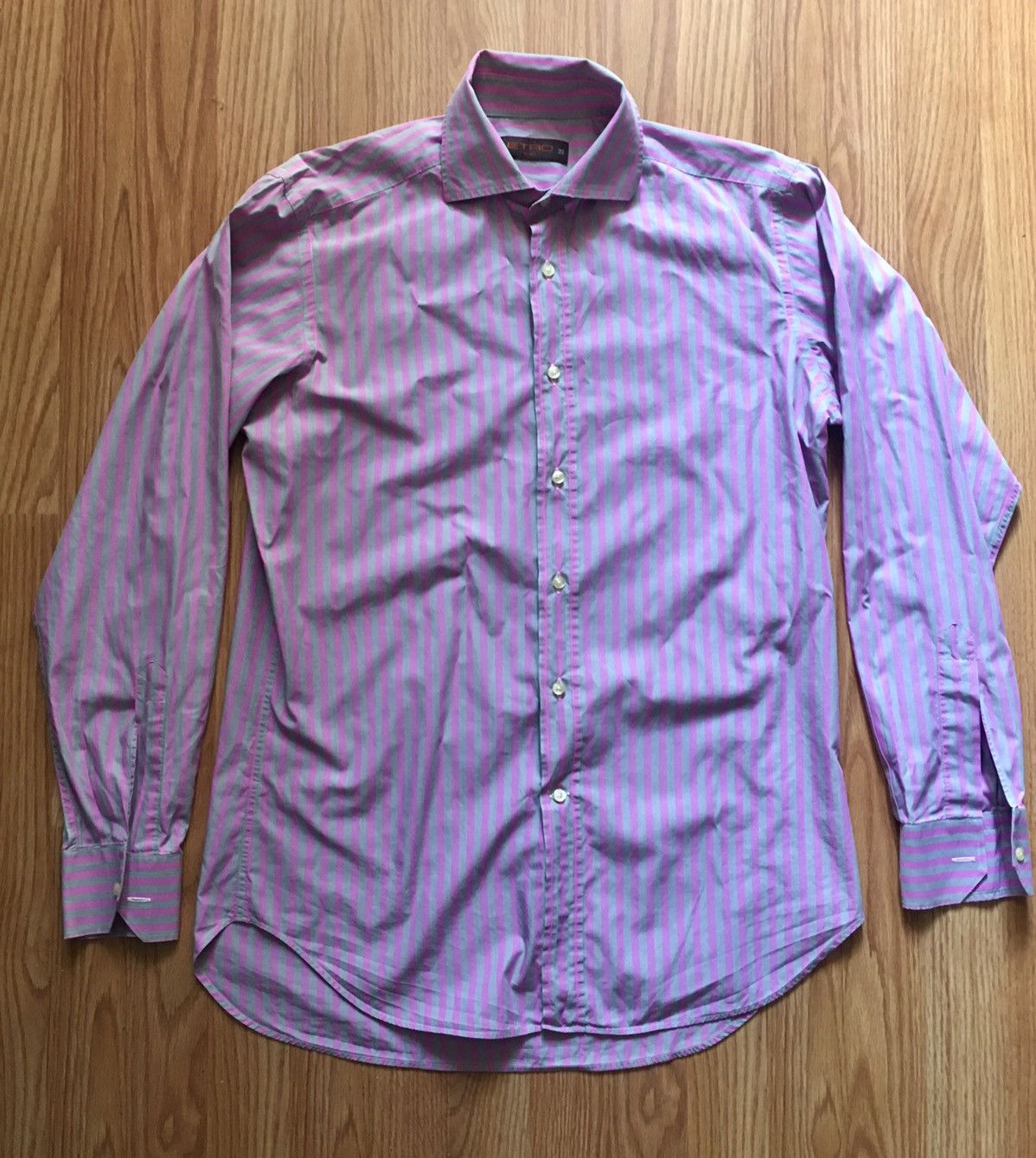 Etro ETRO Milano Multicolor Striped Cotton Mens Shirt Size 39 / M Size US M / EU 48-50 / 2 - 1 Thumbnail