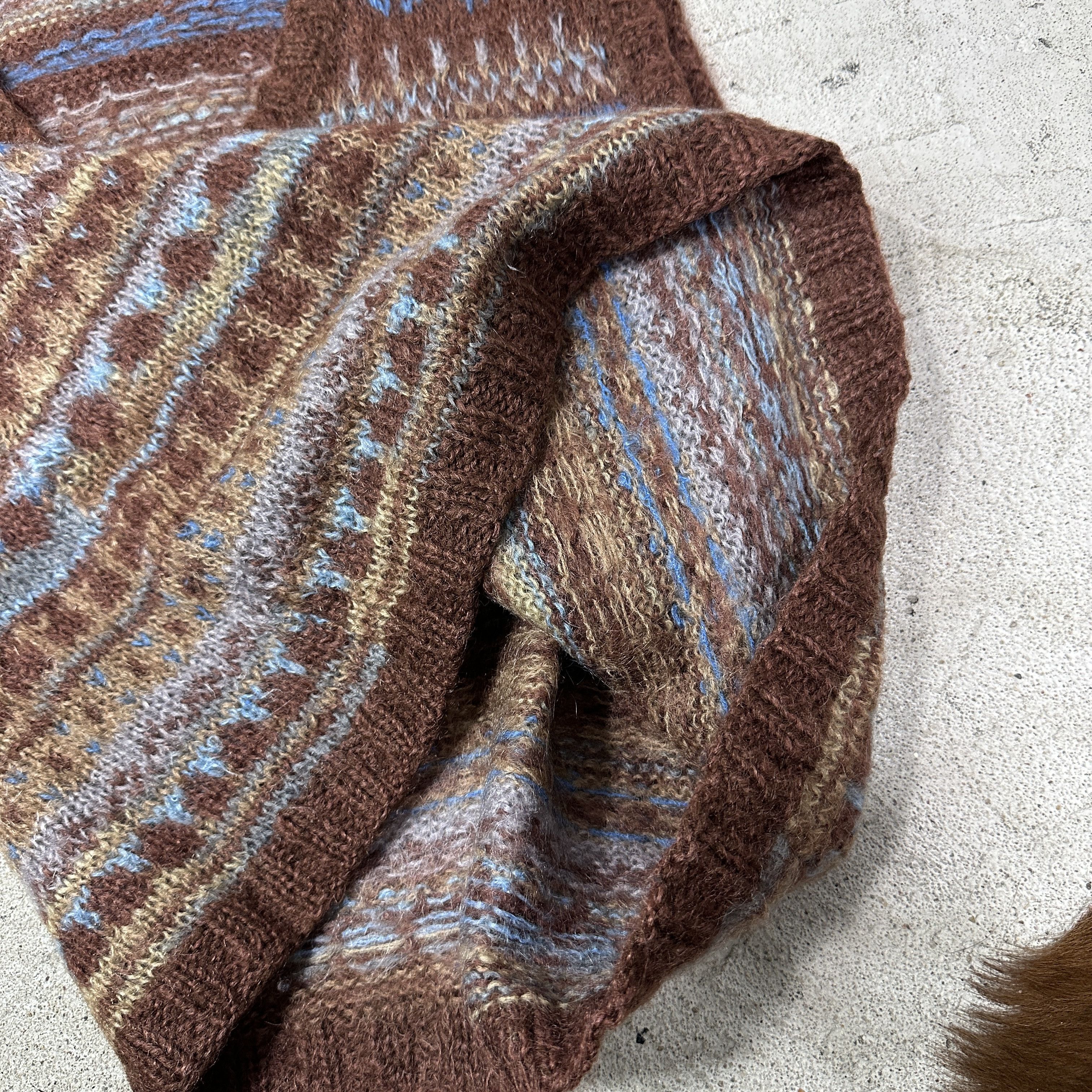 Vintage Vintage Handmade Mohair Eclectic Grandpa Vest Y2K Size US L / EU 52-54 / 3 - 3 Thumbnail