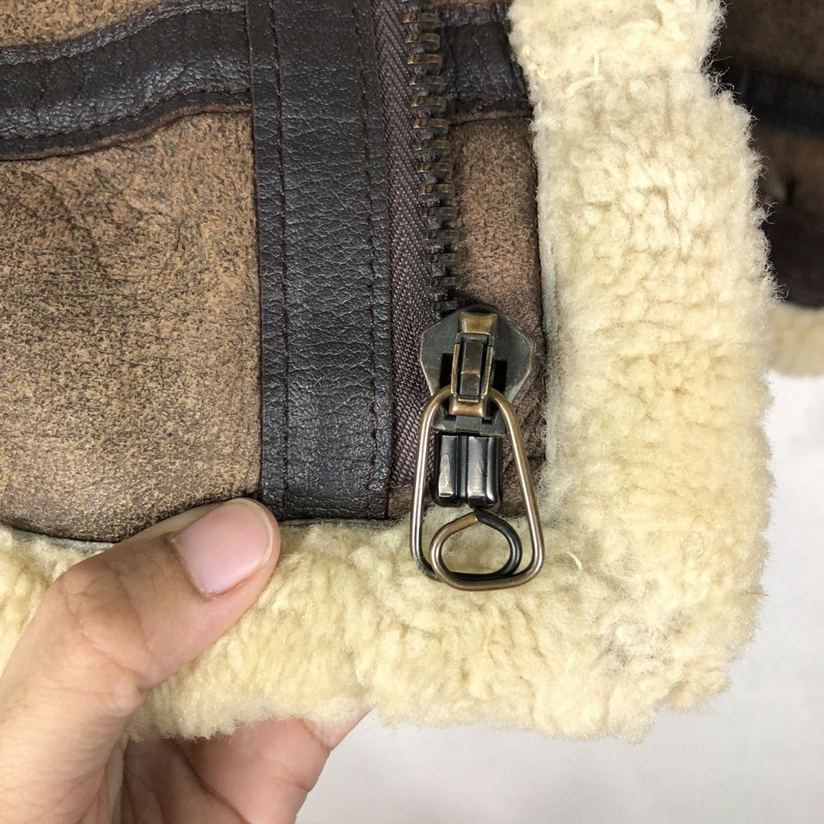 Aero Leathers × Vintage Vintage B3 Leather Jacket Shearling Cooper Genuine Made Usa Size US S / EU 44-46 / 1 - 17 Thumbnail