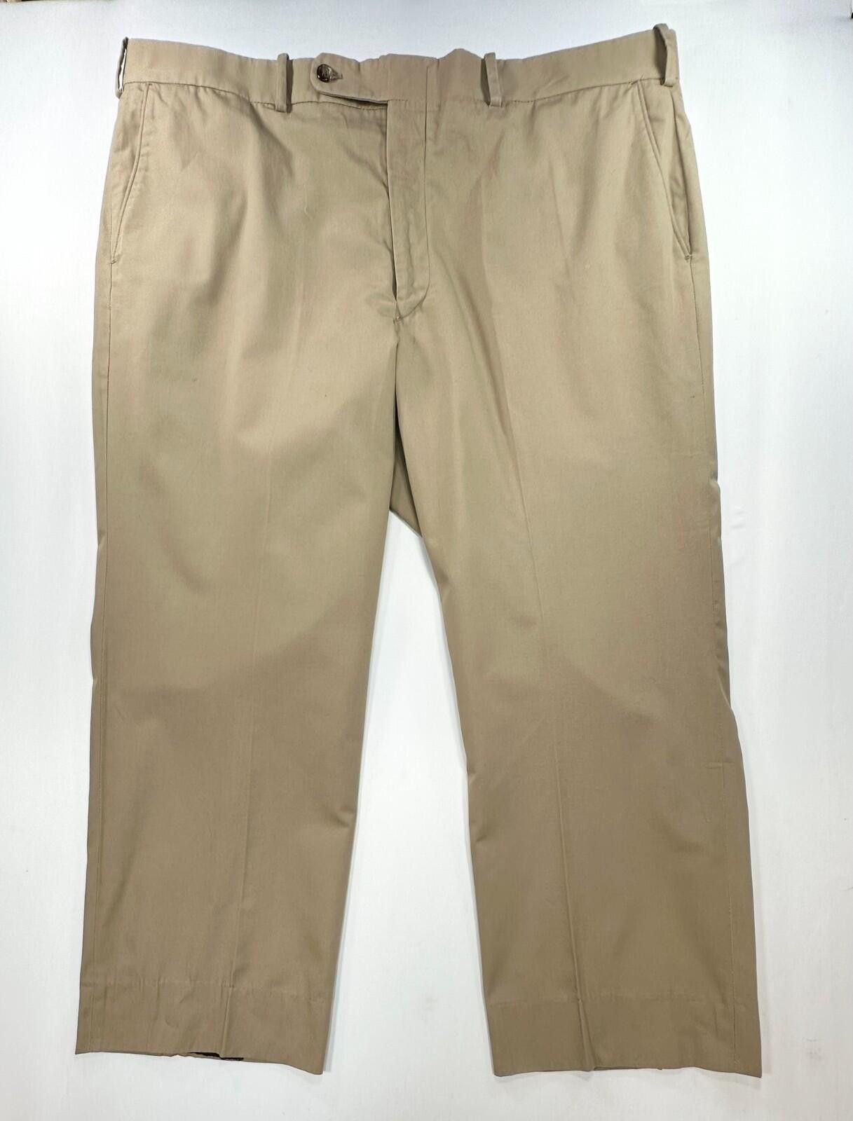 Other Tom James Corporate Image Flat Dress Pants Brown Mens 40/27 Size US 40 / EU 56 - 1 Thumbnail