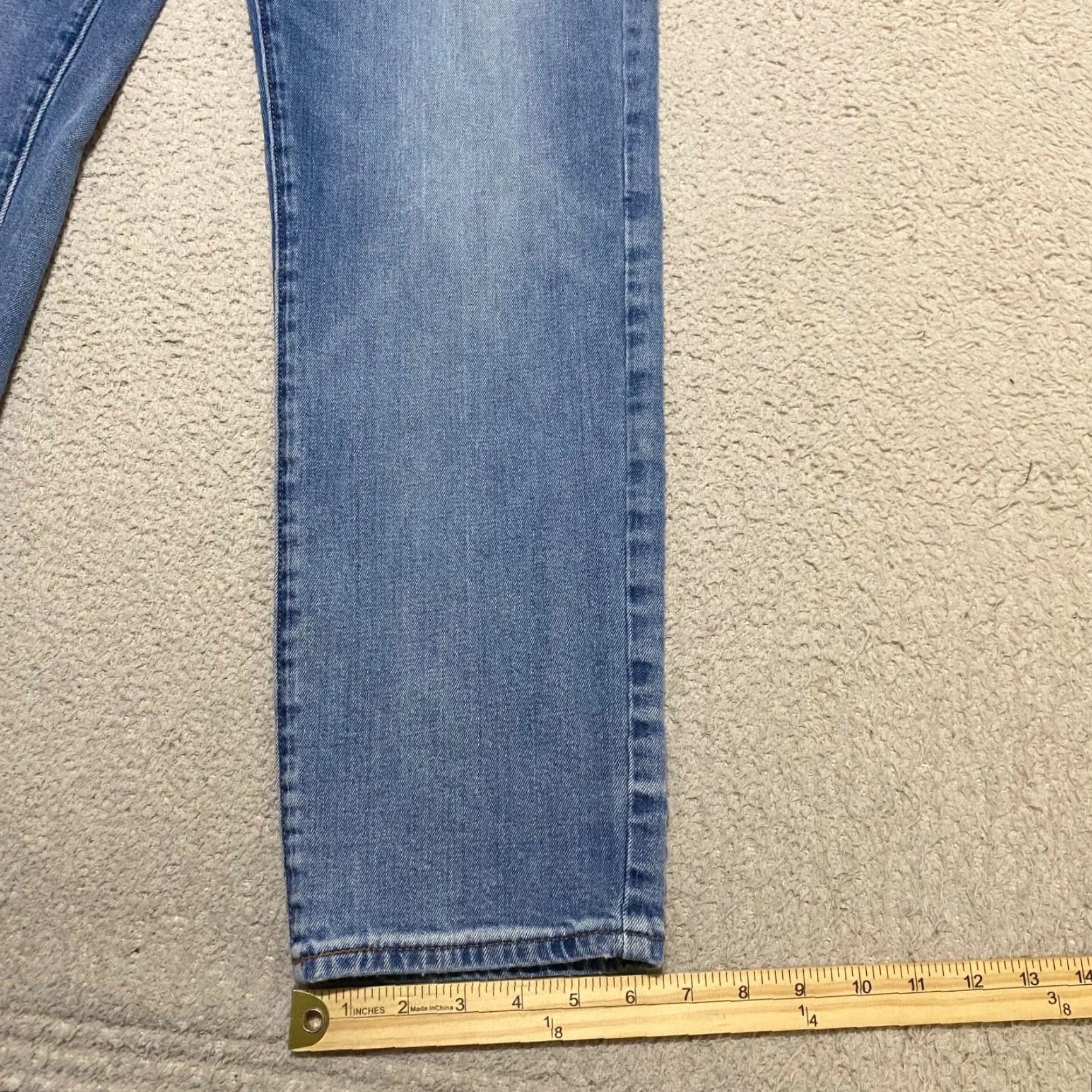 Lucky Brand Lucky Brand Jeans Mens Slim Straight Blue Denim 36x30 Distressed Medium Wash 5-Pocket Denim Size US 36 / EU 52 - 6 Thumbnail