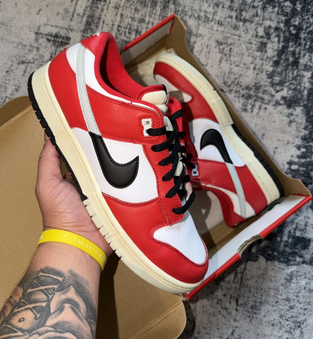 Nike Dunk Low Retro PRM Chicago Split Sz 13 | Grailed