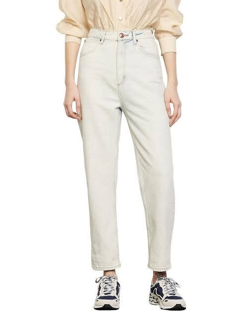 Sandro Sandro Paris Abelia Snow High Waist Jeans Size 25" / US 0 / IT 36 - 10 Thumbnail