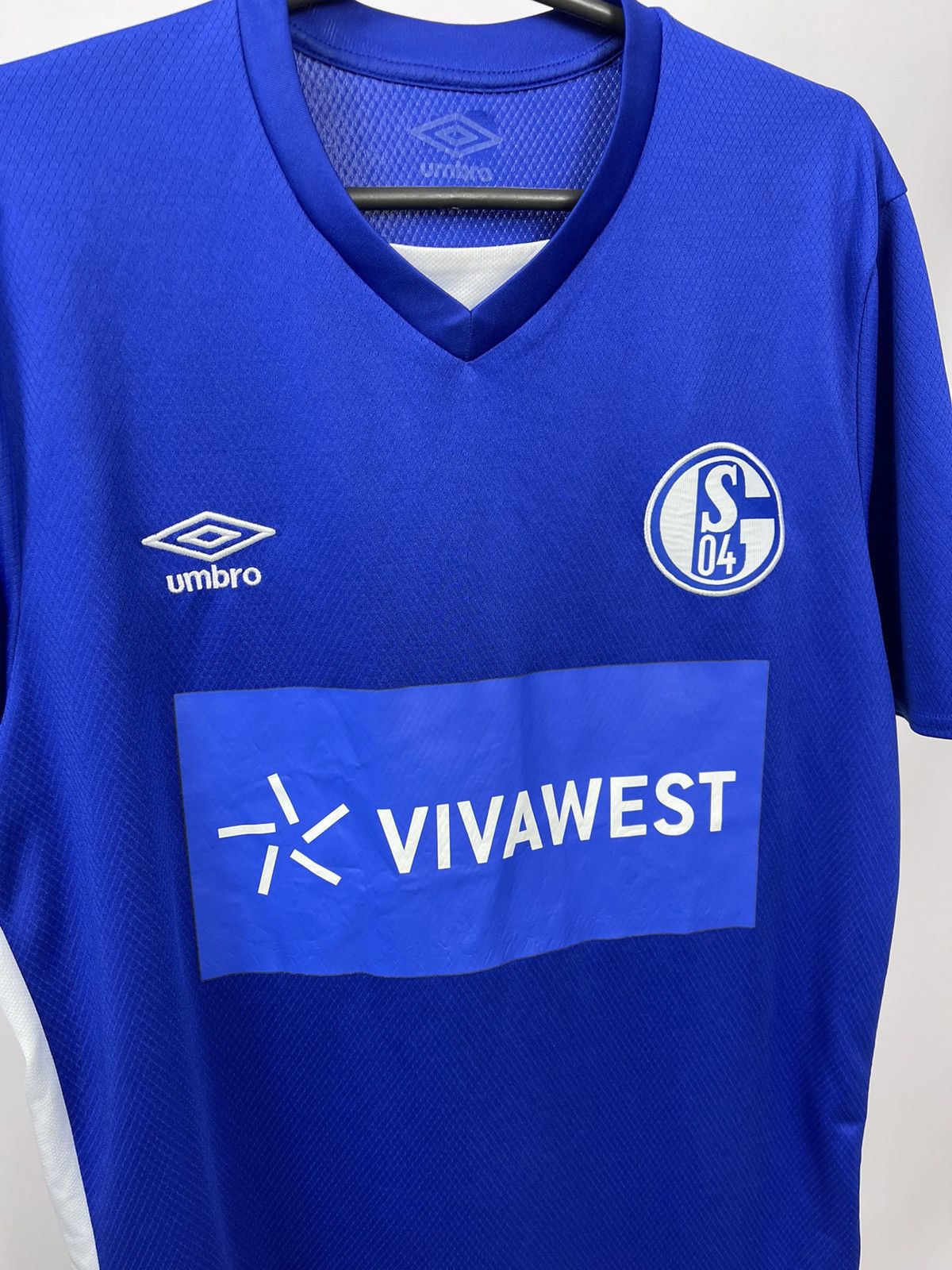 Umbro Umbro Mens S04 FC Schalke 04 Home Shirt Jersey Blue Size XL Size US XL / EU 56 / 4 - 3 Thumbnail