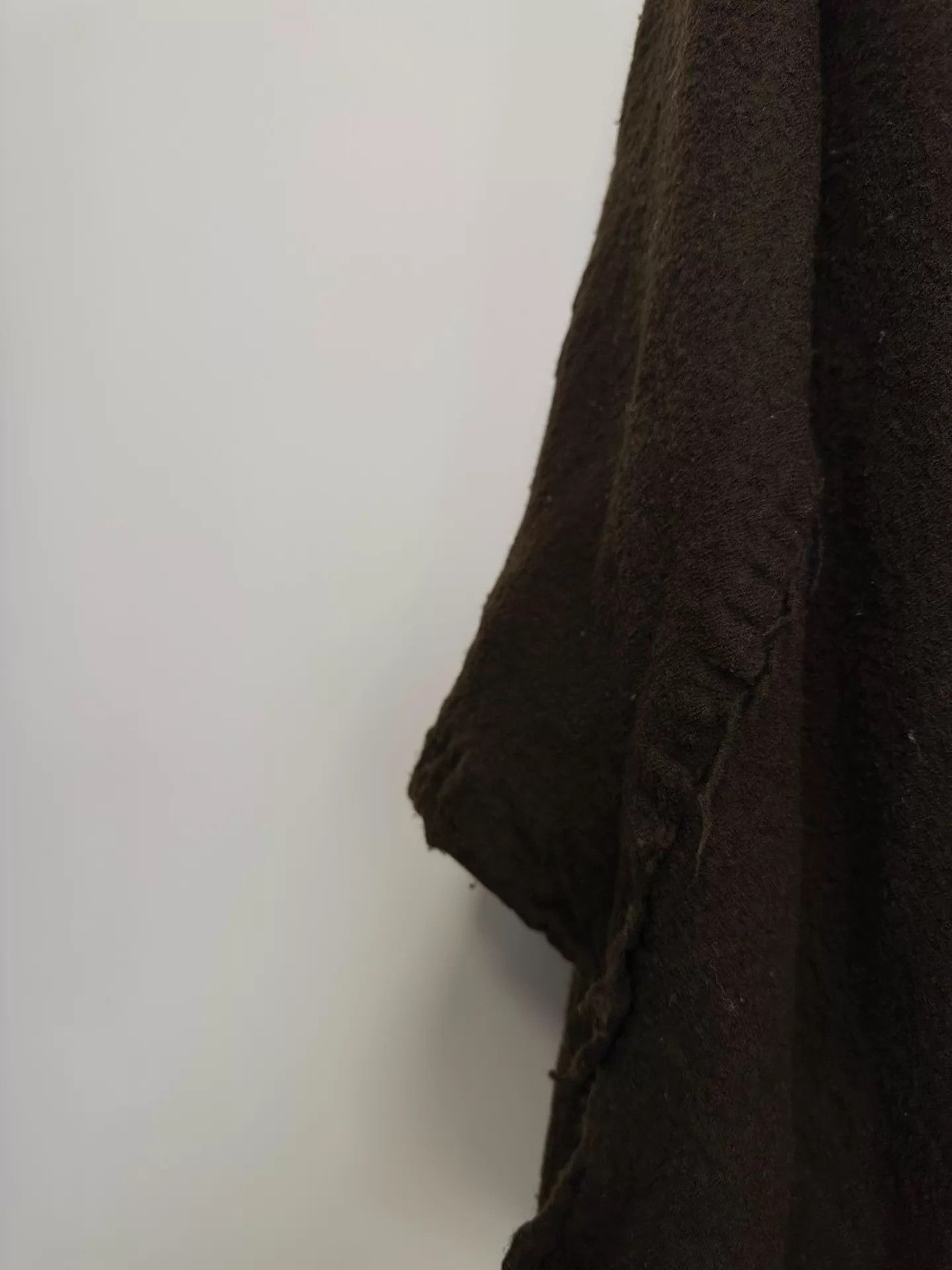 Comme des Garcons Comme des Garçons 07AW Olive Felted Ripped Skirt Size S / US 4 / IT 40 - 6 Thumbnail
