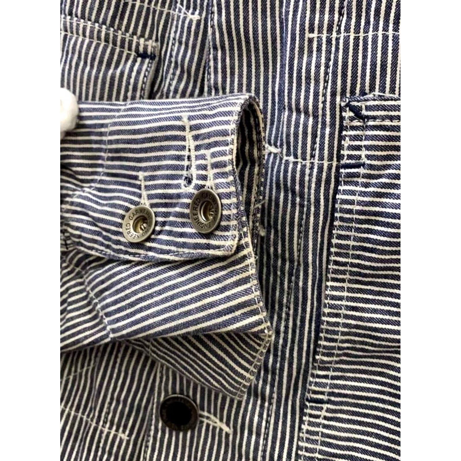 Engineered Garments Engineered Garments Jacket Cotton Navy Striped Casual Men's Size S Size US S / EU 44-46 / 1 - 3 Thumbnail