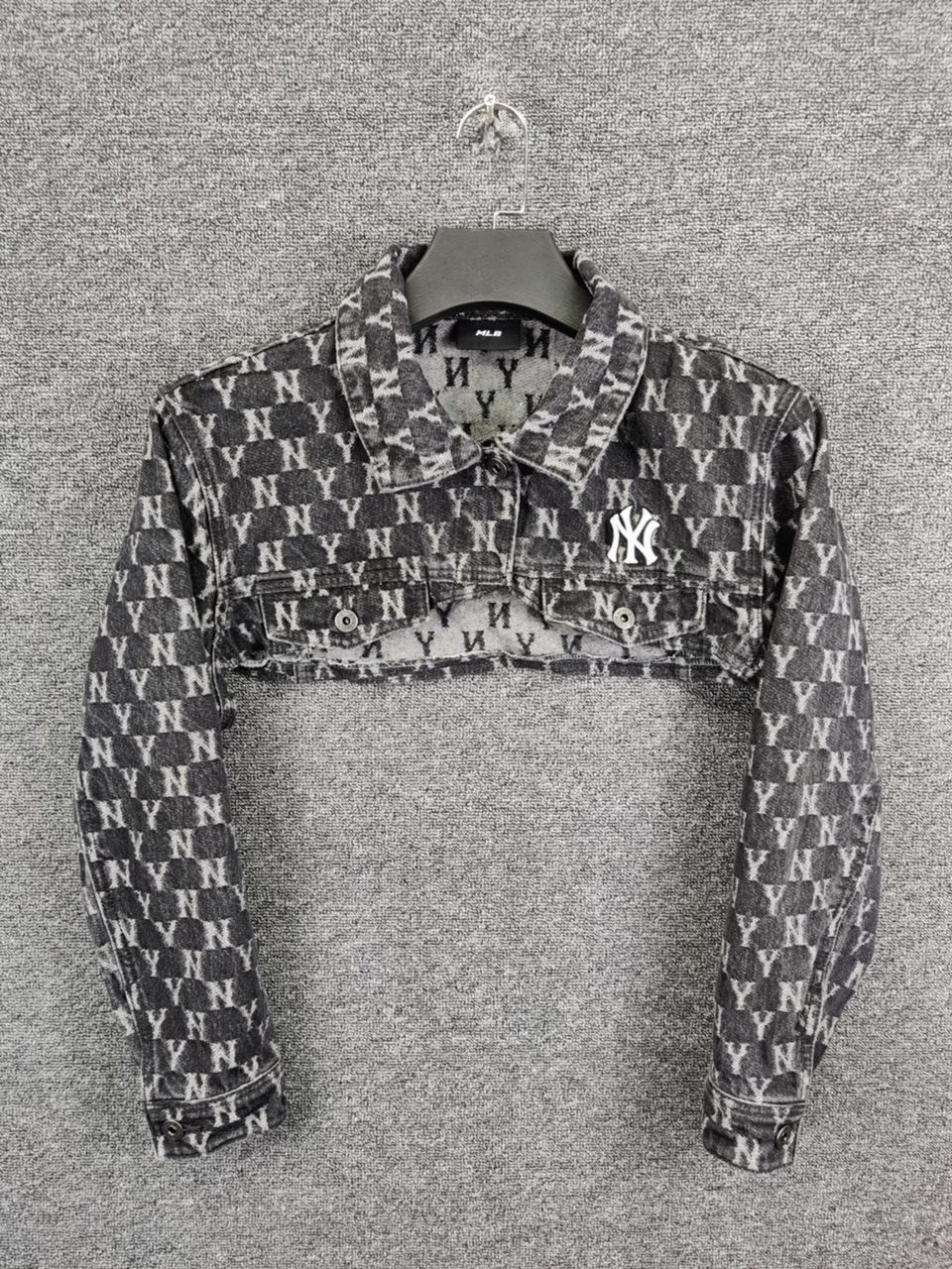 New York Yankees MLB New York Yankees Monogram Cropped Denim Jacket Size US M / EU 48-50 / 2 - 1 Thumbnail