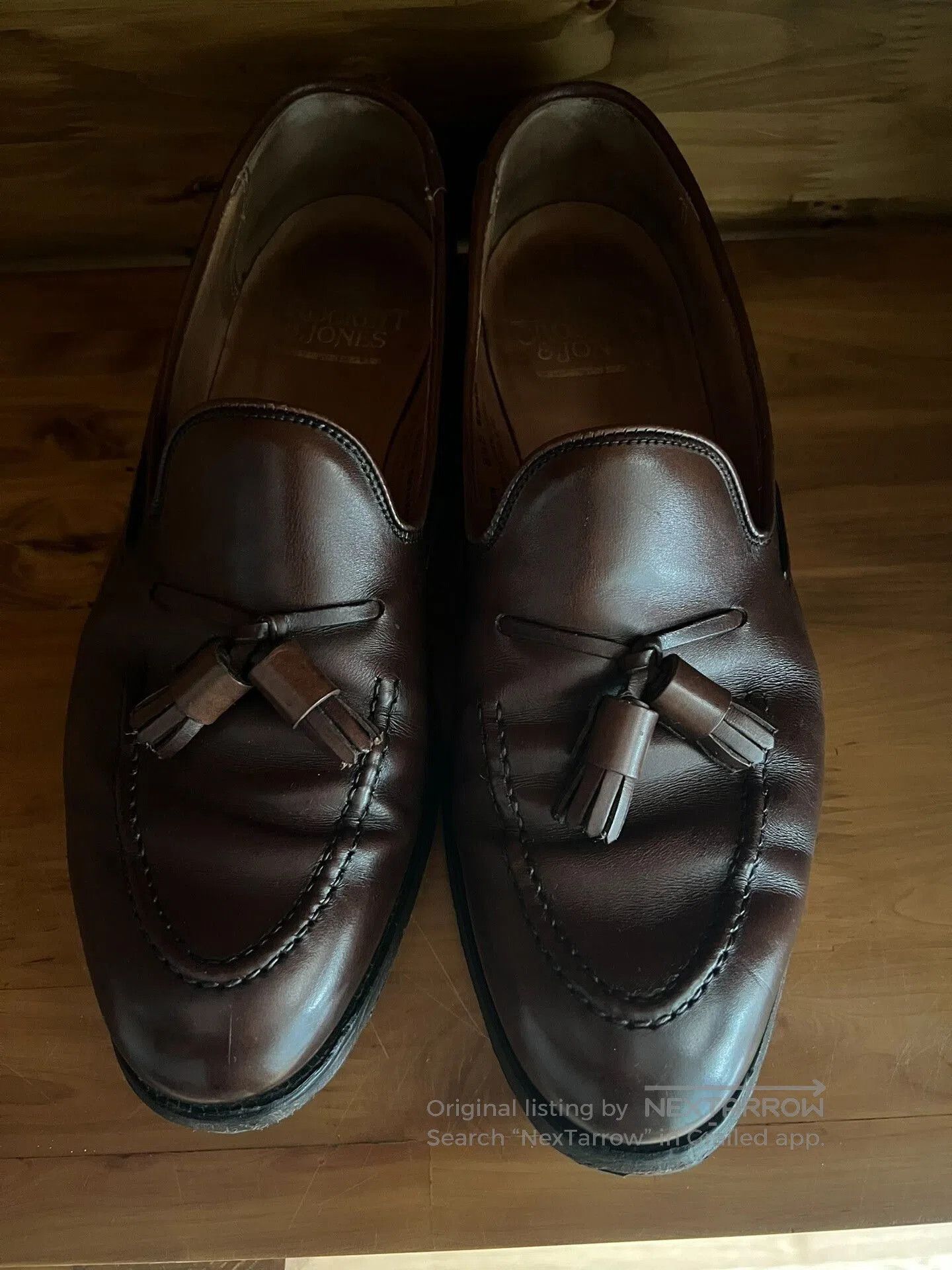 Crockett & Jones brown leather penny loafers for gentlemen. Size US 8.5 / EU 41-42 - 9 Thumbnail
