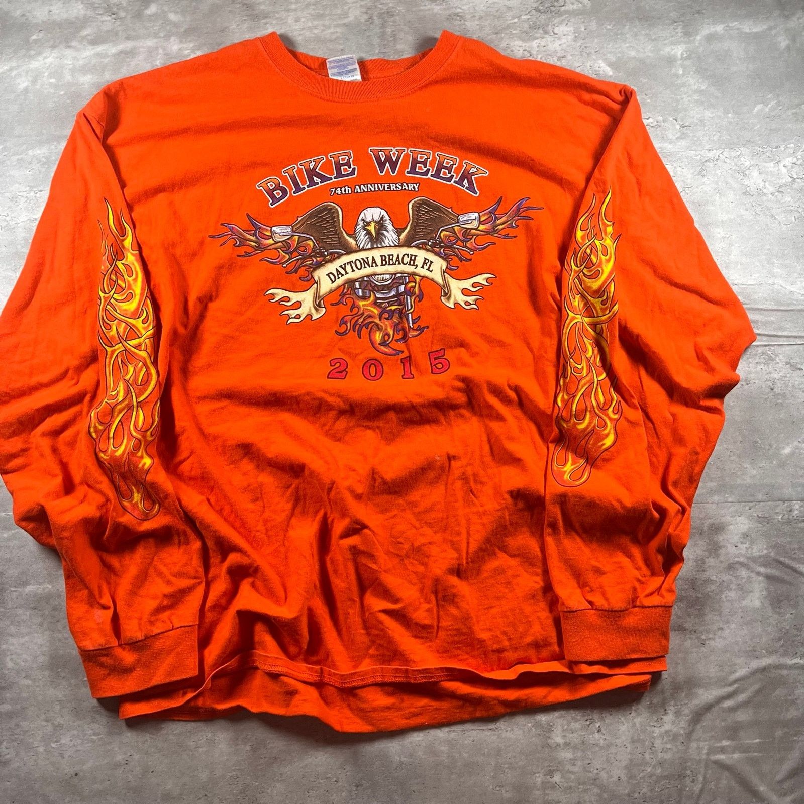 Harley Davidson Vintage motorcycle long sleeve Size US XL / EU 56 / 4 - 2 Thumbnail