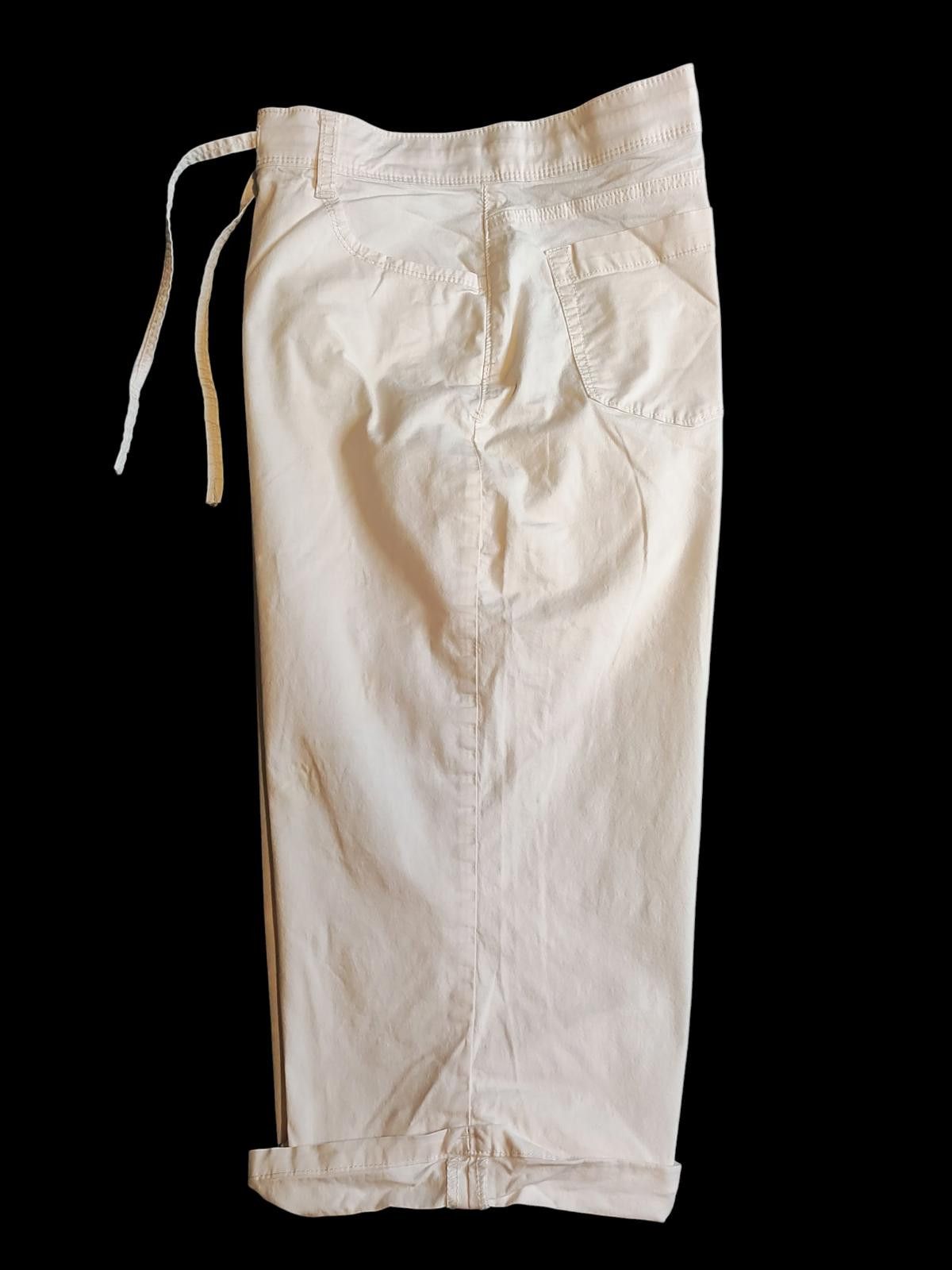 Lee Lee Platinum Label Women's Casual White Shorts, Size 14 M Size 34" / US 12 / IT 48 - 4 Thumbnail