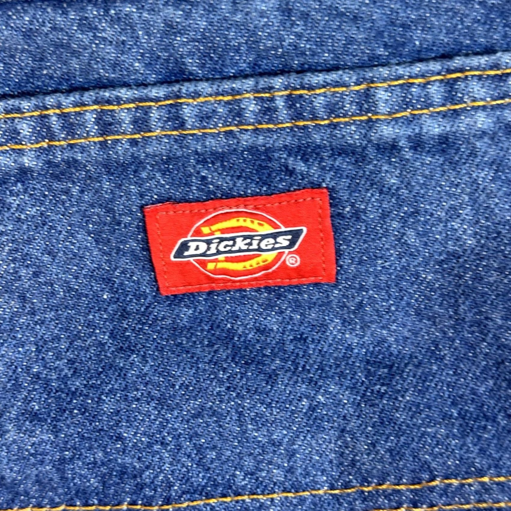 Dickies Dickies Jeans Mens 36x30 Blue Denim Workwear Zip Fly Straight Leg 5-Pocket Regular Rise Male USA Industrial Vintage: No Size US 36 / EU 52 - 3 Thumbnail