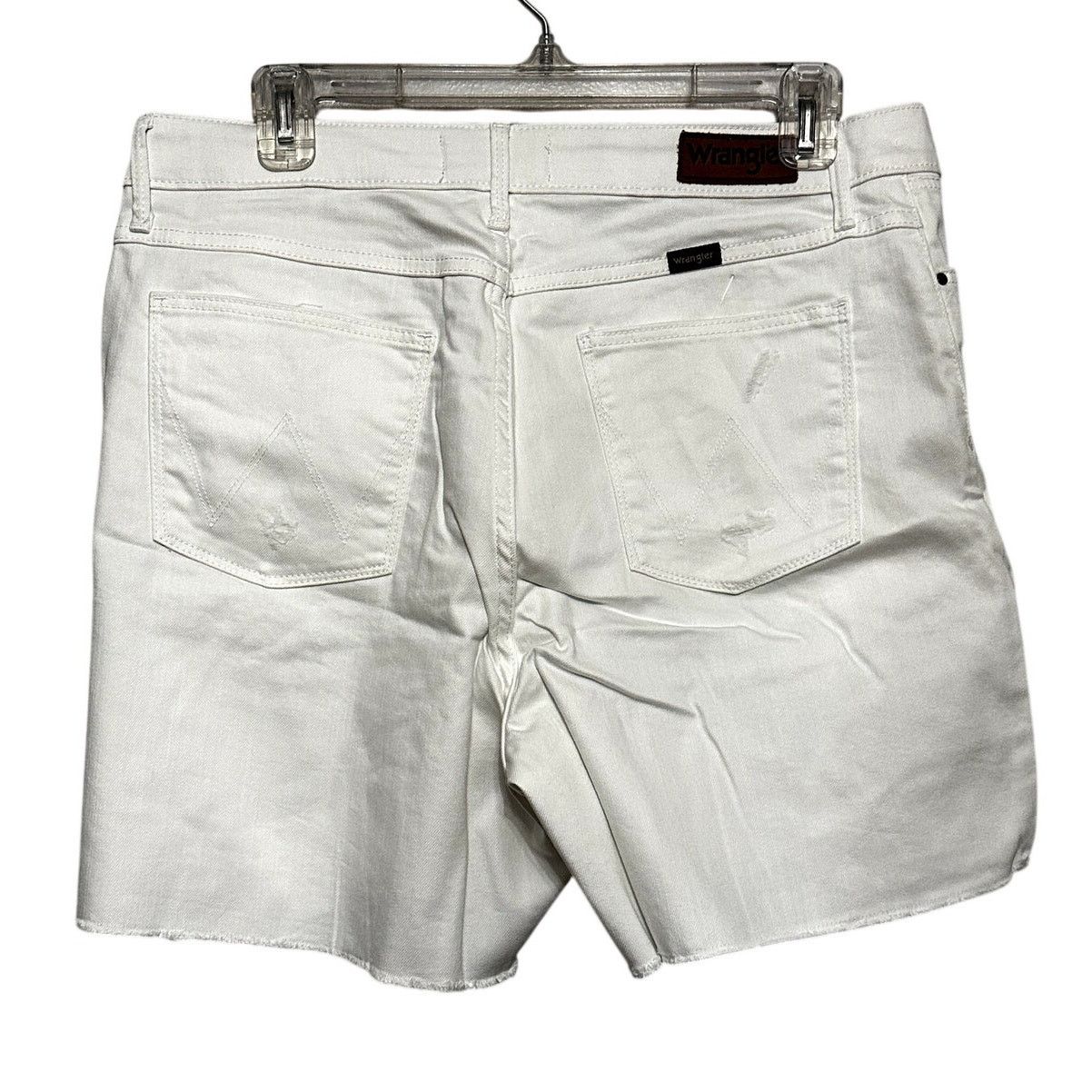 Wrangler Wrangler White 5" Relaxed Fit High Rise Shorts Jorts 14 NWT Size 36" / US 14 / IT 50 - 5 Thumbnail