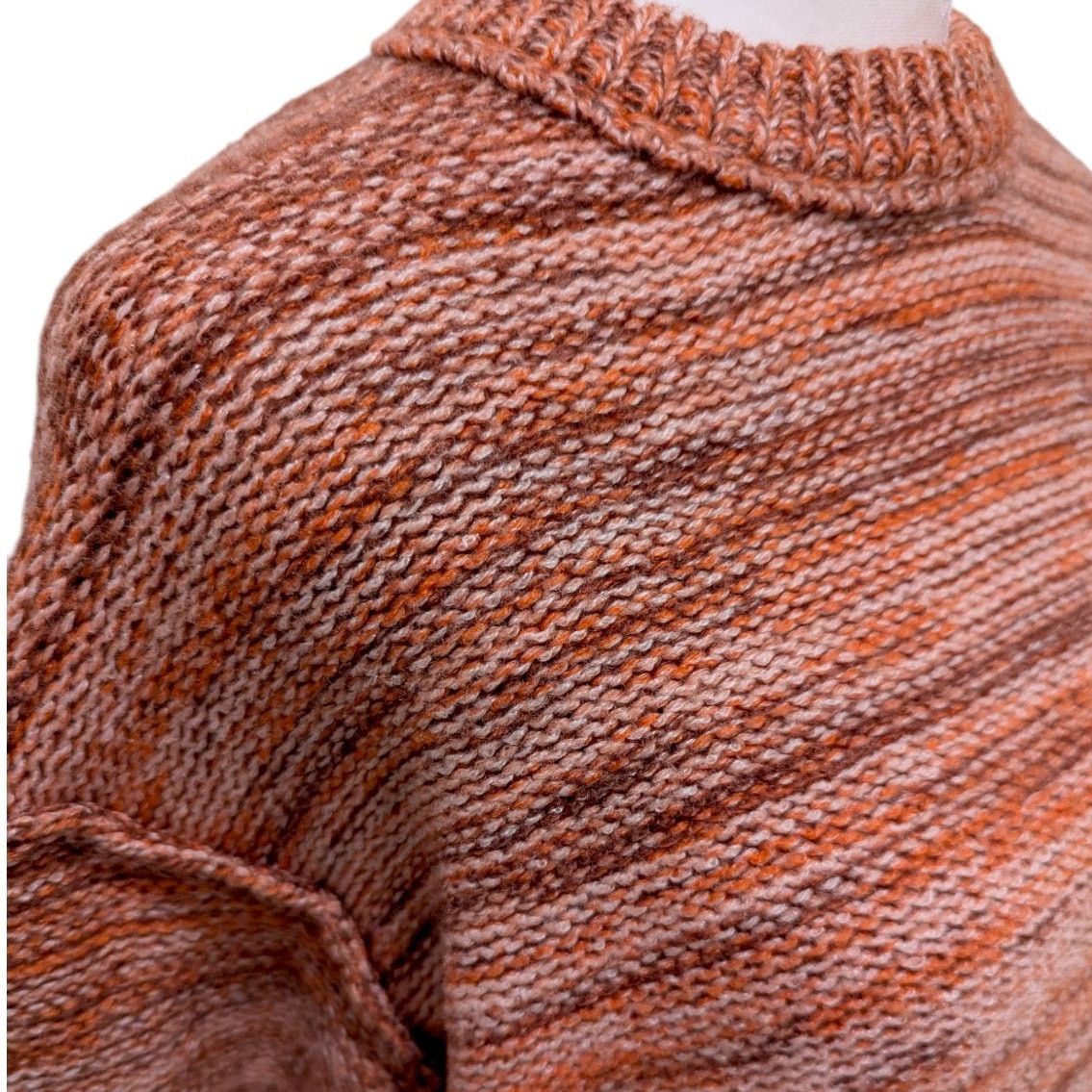 Ugg UGG RTW Avianna Striped Orange Recycled Knit Sweater Small Size S / US 4 / IT 40 - 5 Thumbnail