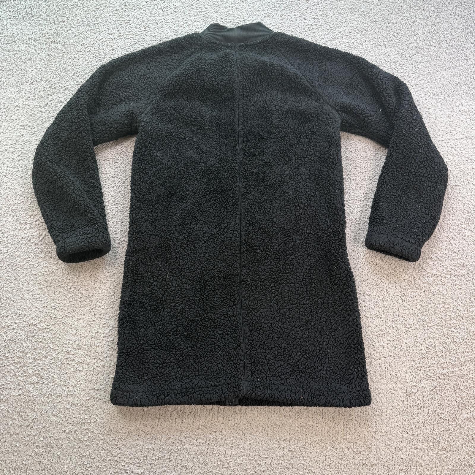 Nike Nike Sherpa Teddy Fleece Longline Full Zip Jacket Black L Size L / US 10 / IT 46 - 2 Thumbnail
