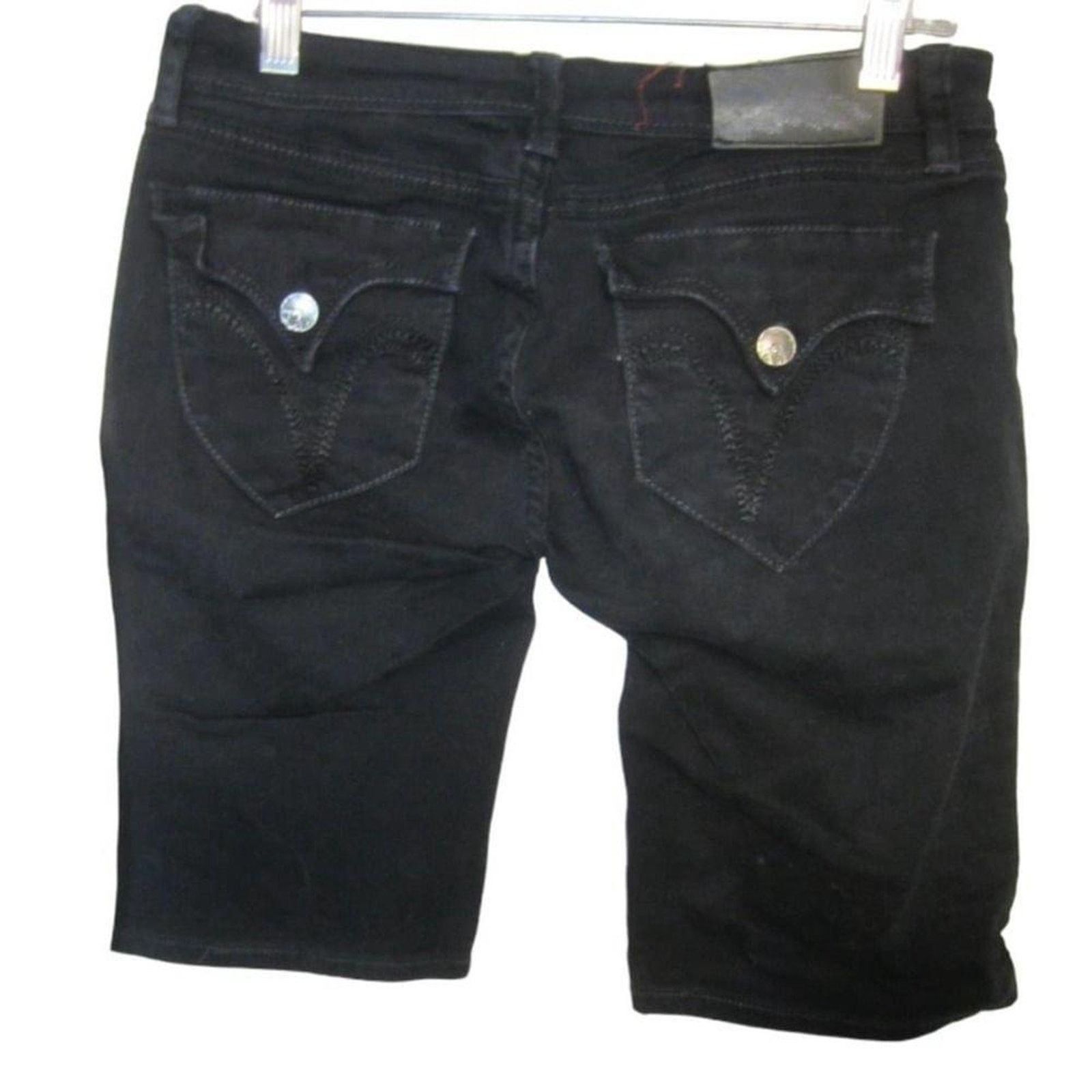 Pepe Jeans Pepe Jeans London Black Denim Shorts Size 27 Stretch Low Size 27" / US 4 / IT 40 - 9 Thumbnail
