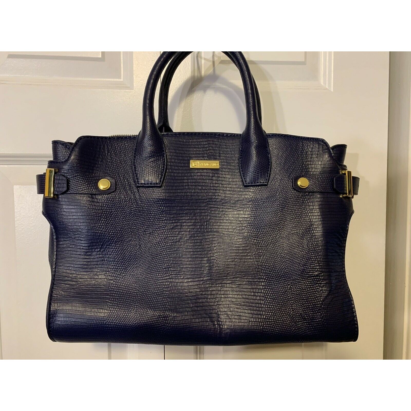 Other Joy Mangano Leather Purse Blue Size ONE SIZE - 1 Thumbnail