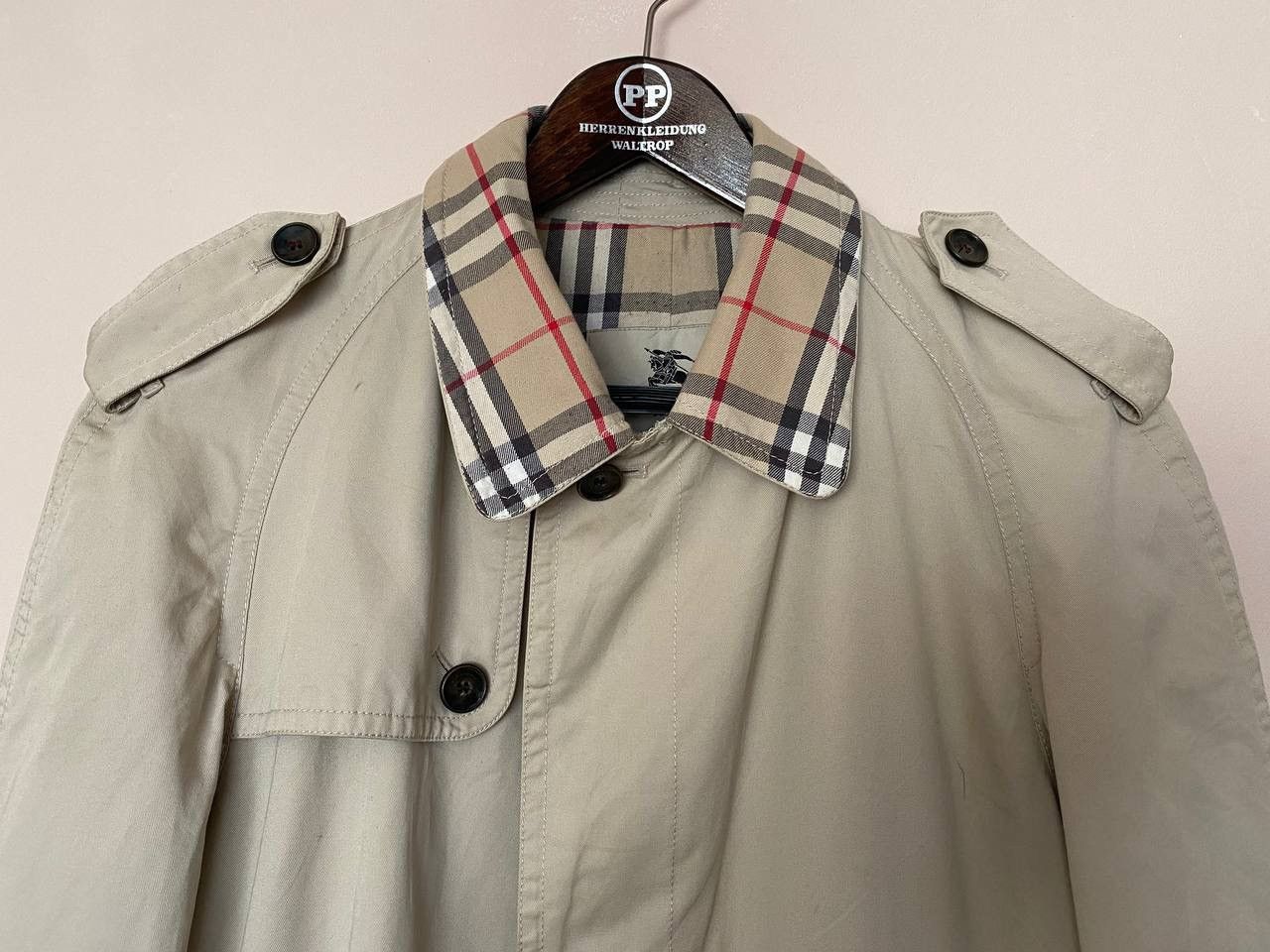 Burberry Burberry London Nova Check Trench Coat Beige Size US M / EU 48-50 / 2 - 2 Thumbnail