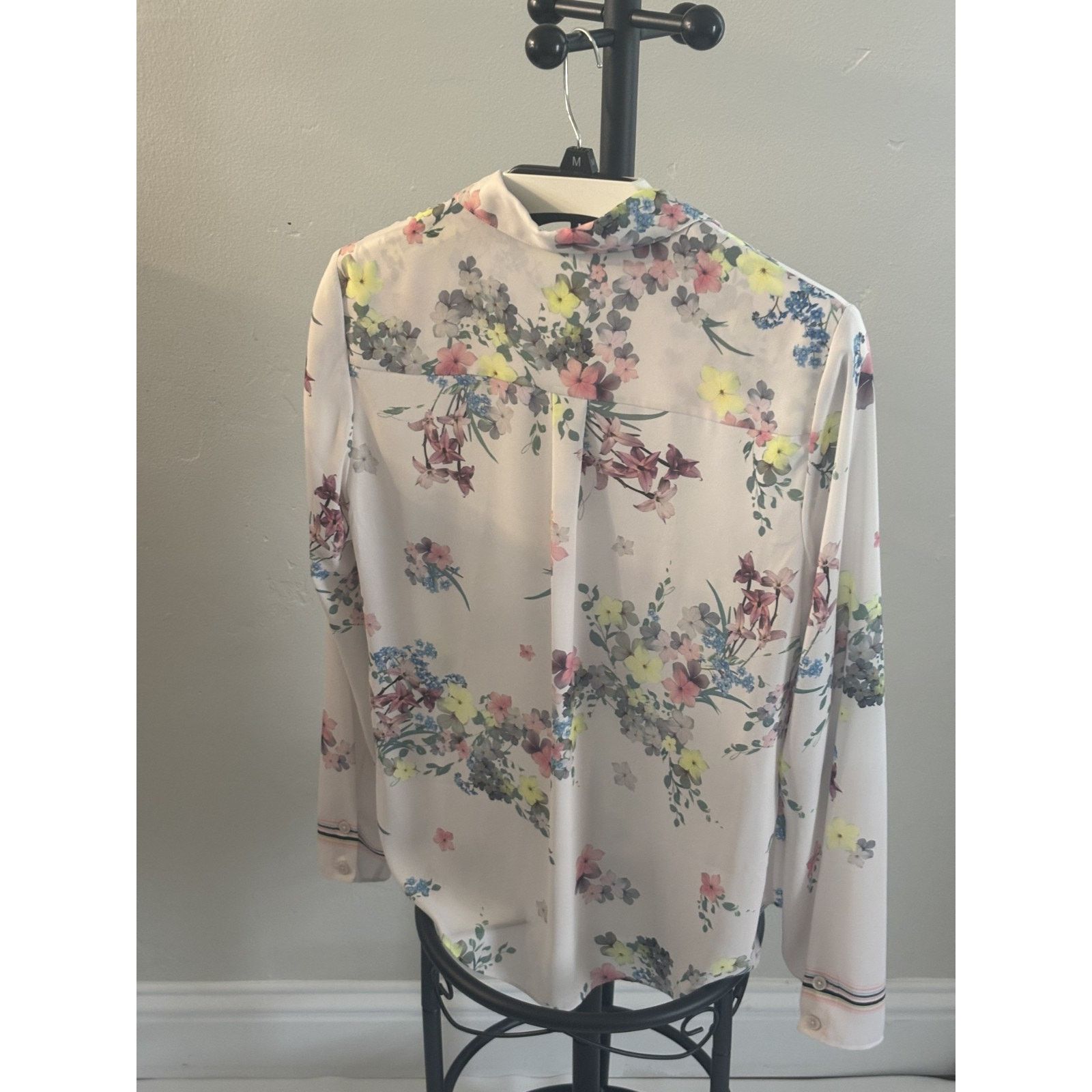 Ted Baker Ted Baker DressyFlora Sheer Blouse Shirt Top Multicolor sz 2 Size XS / US 0-2 / IT 36-38 - 2 Thumbnail