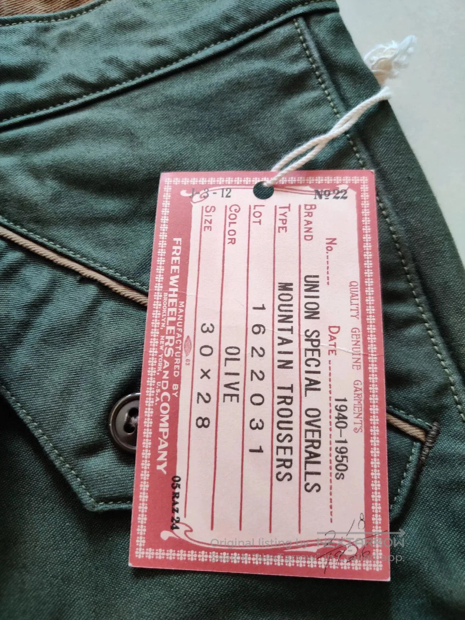 Freewheelers freewheelers mountain pants with tags. Size US 30 / EU 46 - 3 Thumbnail
