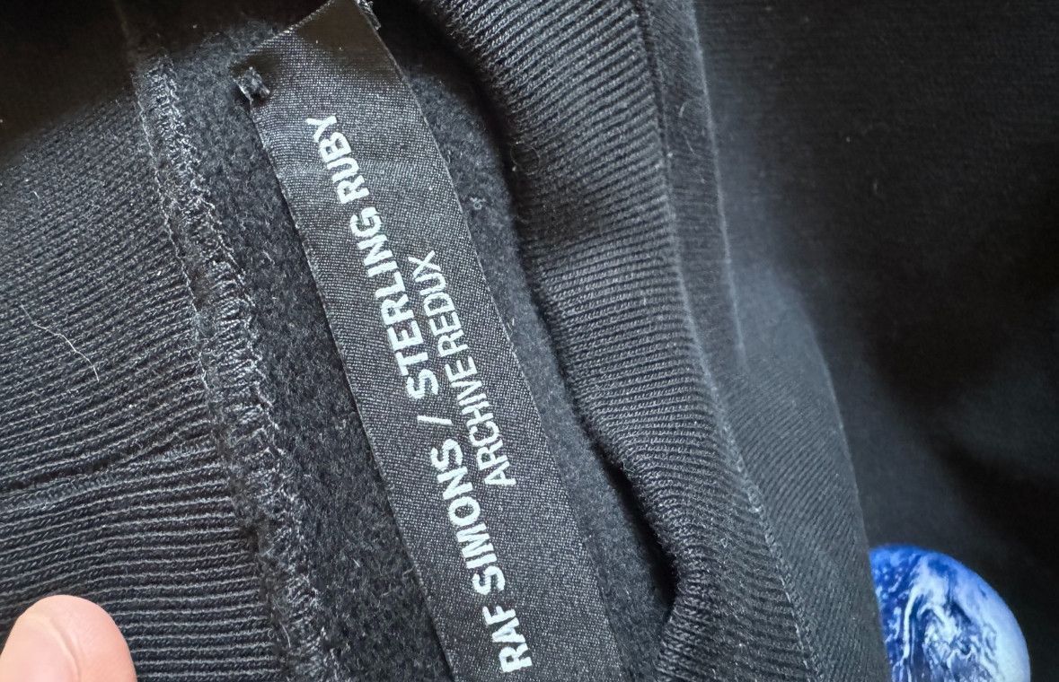 Raf Simons archive redux Earth Planet Print Patch Pullover Sweatshirt- Size US M / EU 48-50 / 2 - 5 Thumbnail