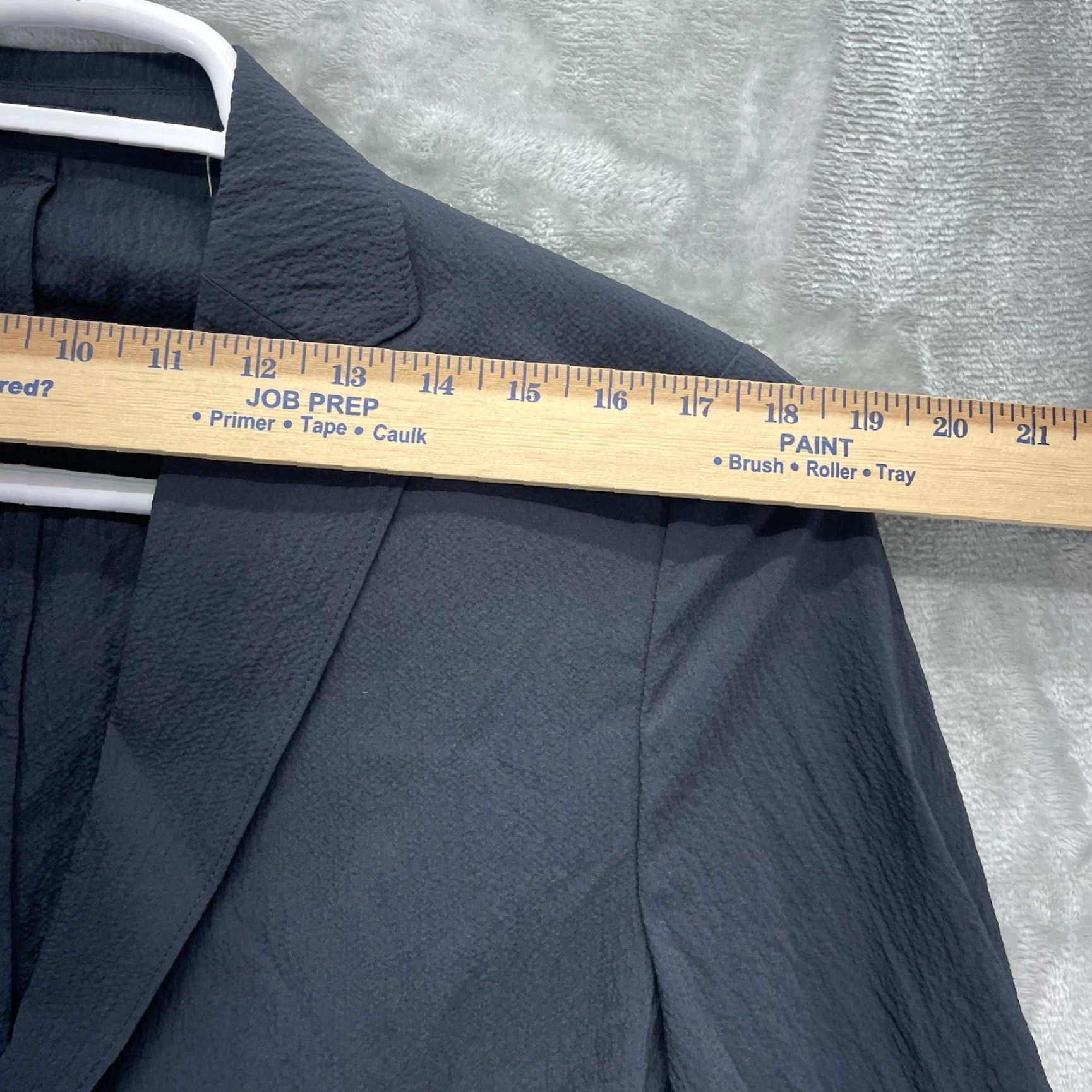 Theory Theory blazer Mens size 38 Casual Clinton Navy Sport Coat Jacket seersucker Size 38R - 7 Thumbnail