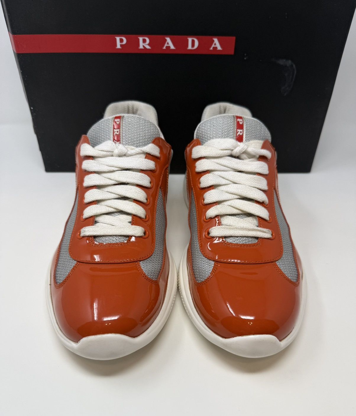 Prada Prada Americas Cup Sneaker Orange Size US 10 / EU 43 - 2 Thumbnail
