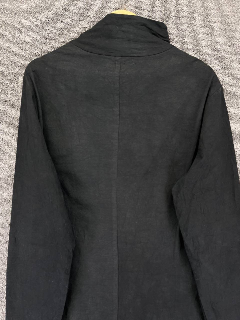 Vintage × Yohji Yamamoto Vintage Yohji Yamamoto Rare Button Up Black Long Jacket Size US L / EU 52-54 / 3 - 11 Thumbnail