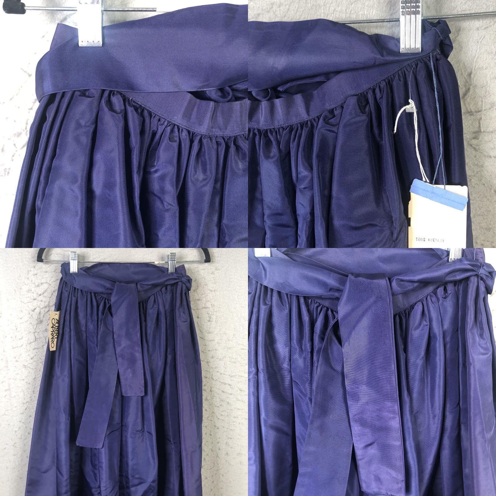 Vintage VINTAGE Albert Capraro Skirt Womens 10 Purple Maxi Belted Evening Formal 70s Size 32" / US 10 / IT 46 - 9 Thumbnail