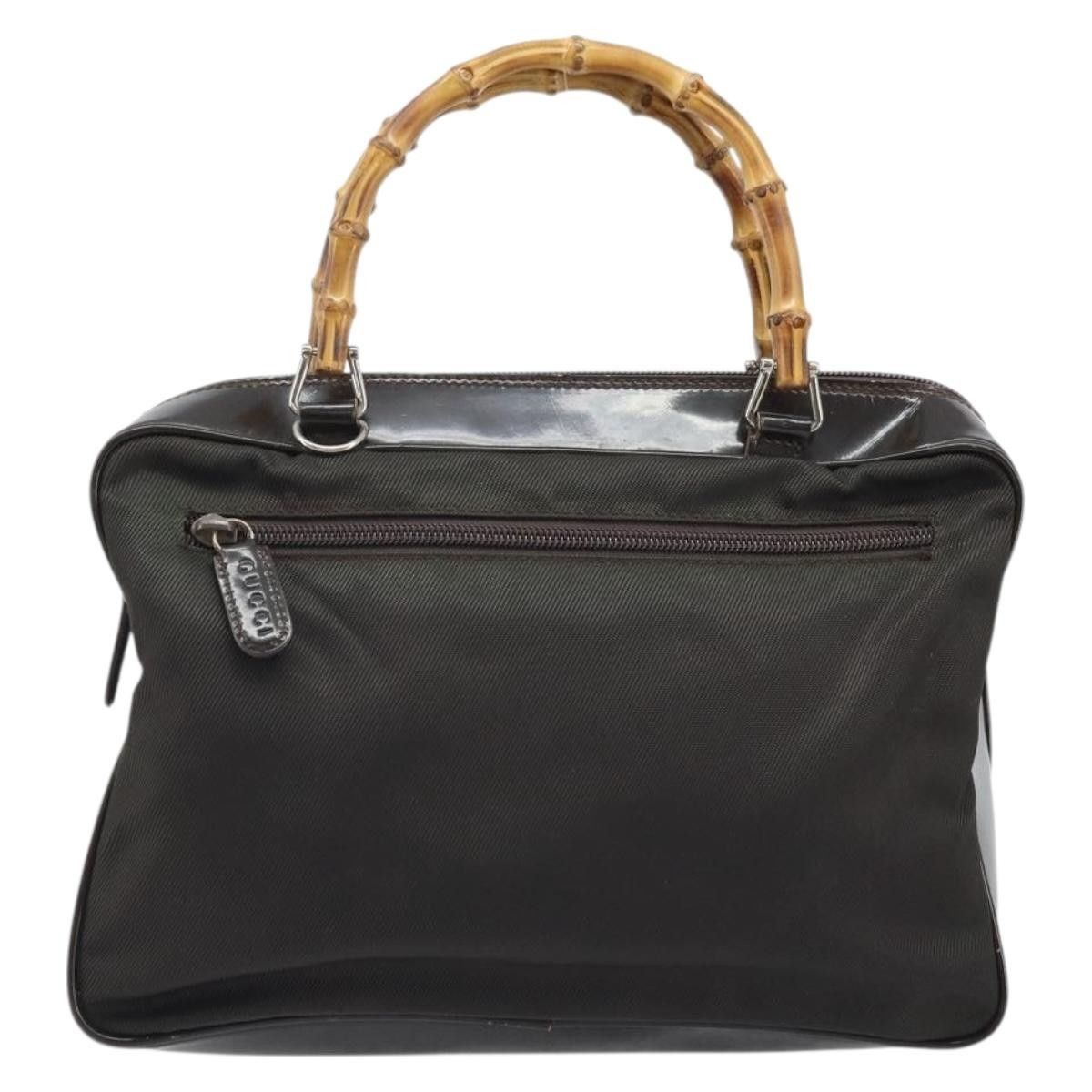 Gucci Gucci Vintage Bamboo Handle Bag Nylon Size ONE SIZE - 1 Thumbnail
