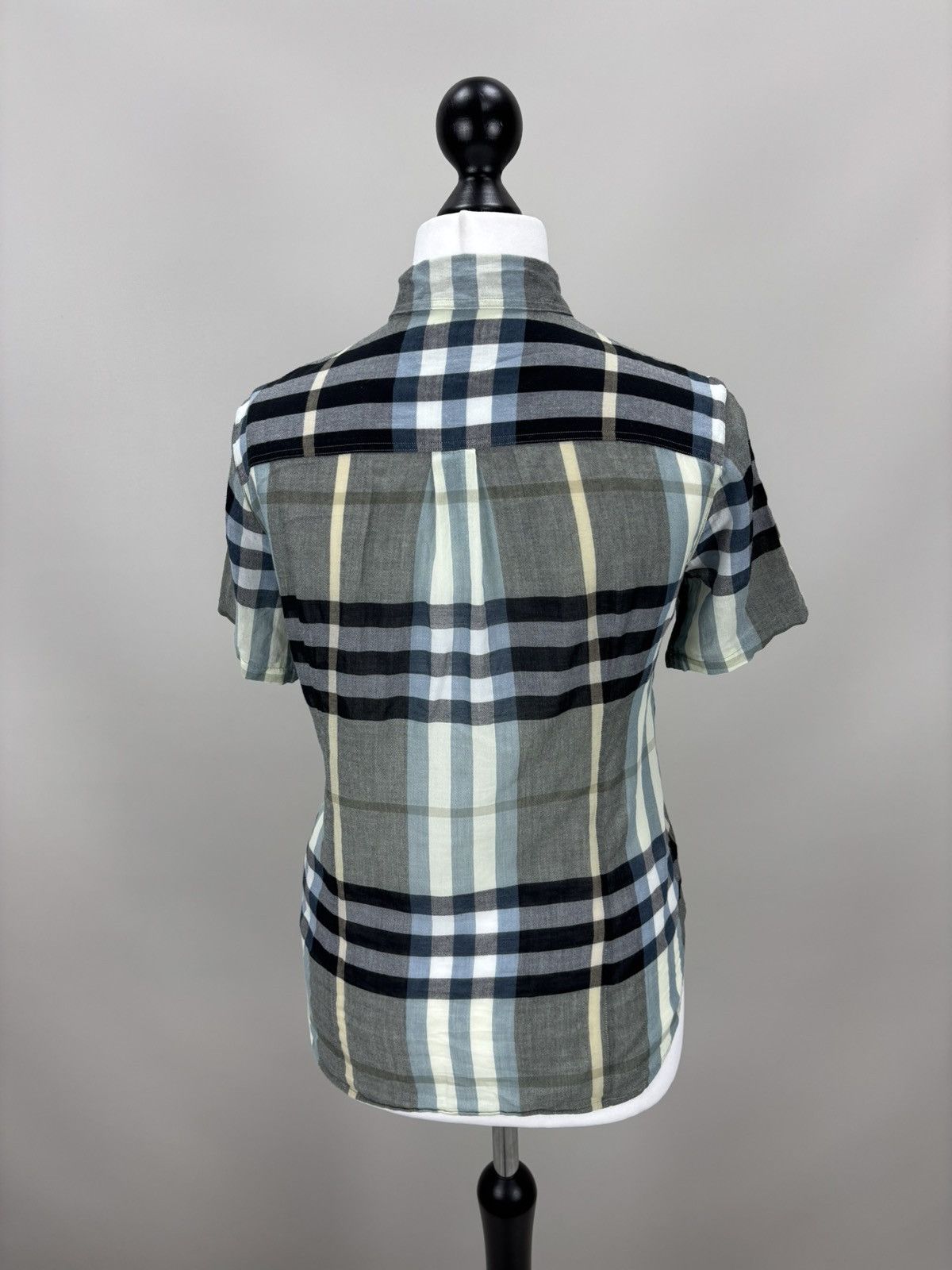 Burberry Womens shirt plaid Burberry London Size S Color Blue Size S / US 4 / IT 40 - 7 Thumbnail