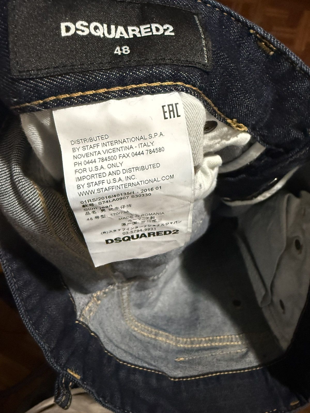 Designer × Dsquared2 DSquared2 Distressed Splattered jeans Size US 32 / EU 48 - 6 Thumbnail