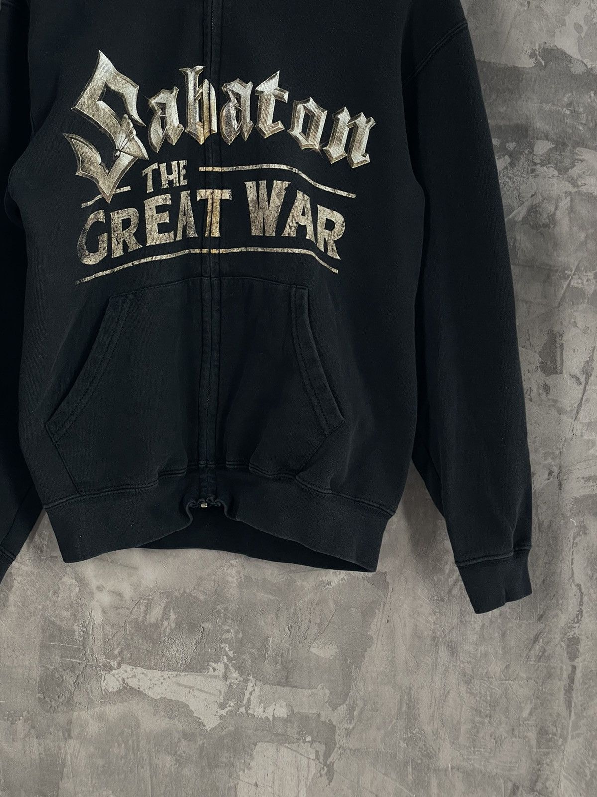 Band Tees × Vintage Sabaton Vintage Streetwear Punk Retro Zip Up Hoodie Size US S / EU 44-46 / 1 - 13 Thumbnail