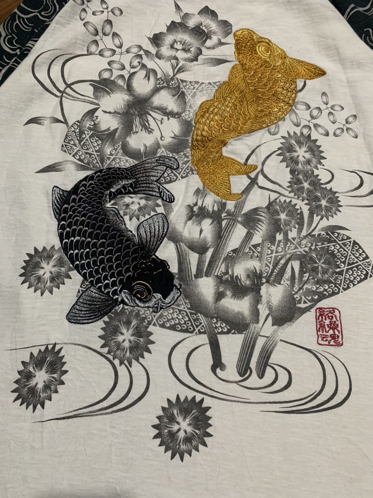 Karakuri Tamashii Rare Karakuri Tamashii multi pocket sukajan koi L/S shirt Size US XXL / EU 58 / 5 - 7 Thumbnail