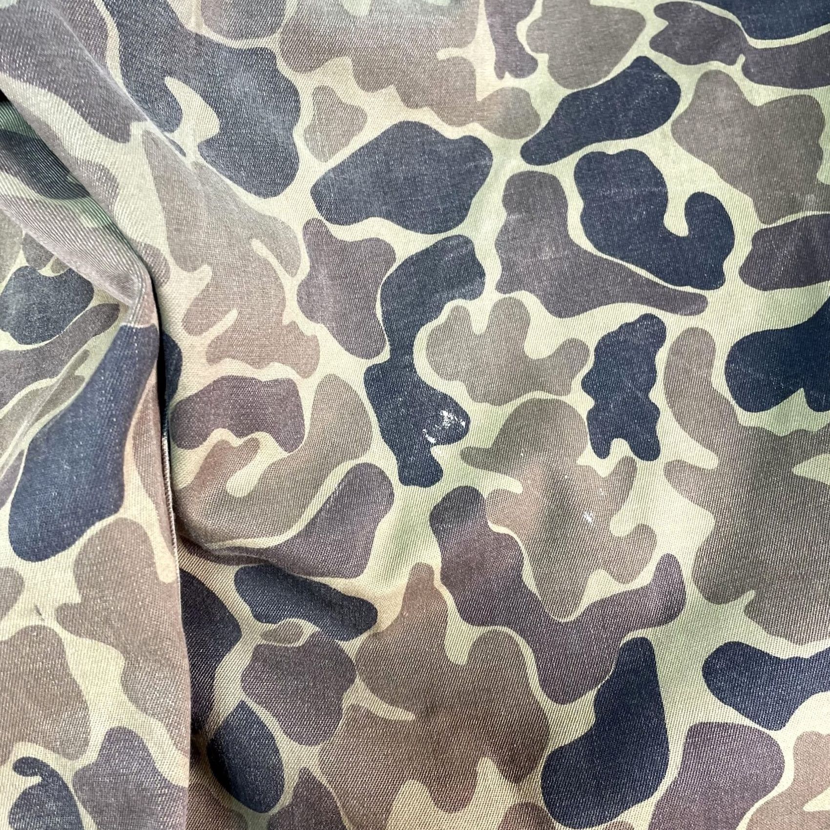 Vintage VINTAGE Woolrich Gore Tex Pants Mens Large Brown Frogskin Camo Waterproof USA Pants Mens L Brown Camo 80s 90s USA Woolrich Gore-Tex Rain Workwear Mens Size US 33 - 6 Thumbnail