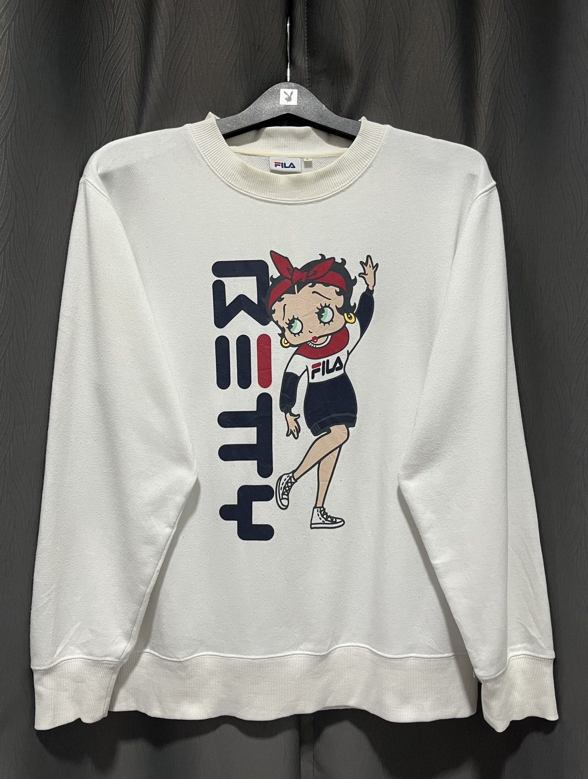 Anime × Fila Betty Boop X Fila Sweatshirt Pullover Jumper Size US L / EU 52-54 / 3 - 1 Thumbnail
