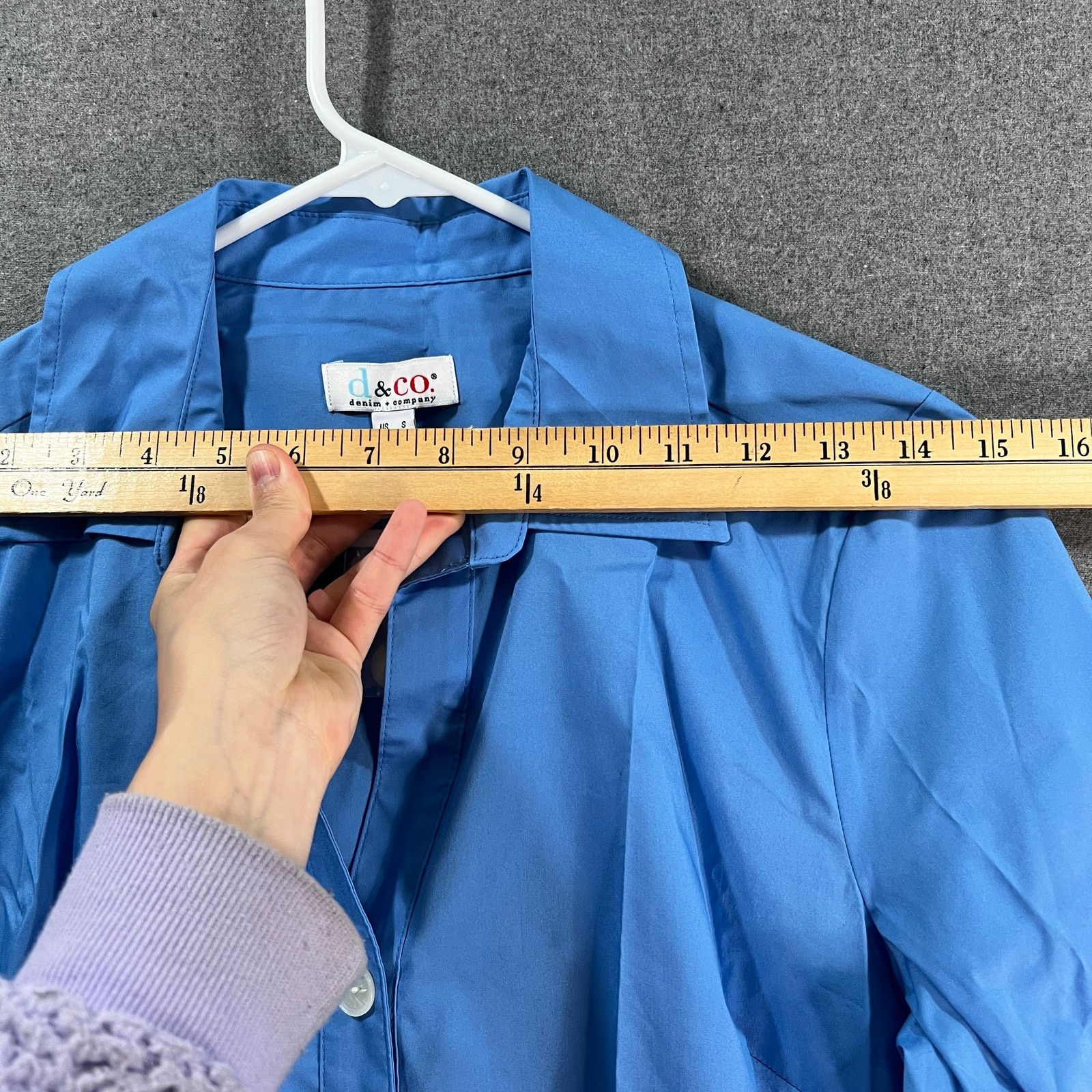Denim & Co. Denim & Co. Coolmax Cotton Shirt Marine Blue Size Small Size S / US 4 / IT 40 - 6 Thumbnail