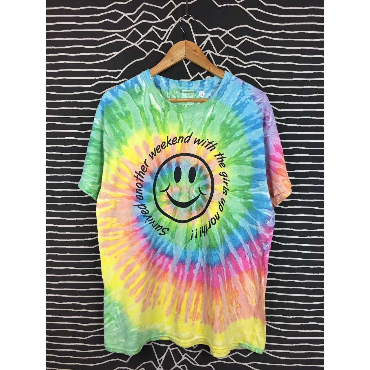 Vintage Survived Another Weekend With The Girls Up North Tie Dye Tee Size US L / EU 52-54 / 3 - 1 Thumbnail