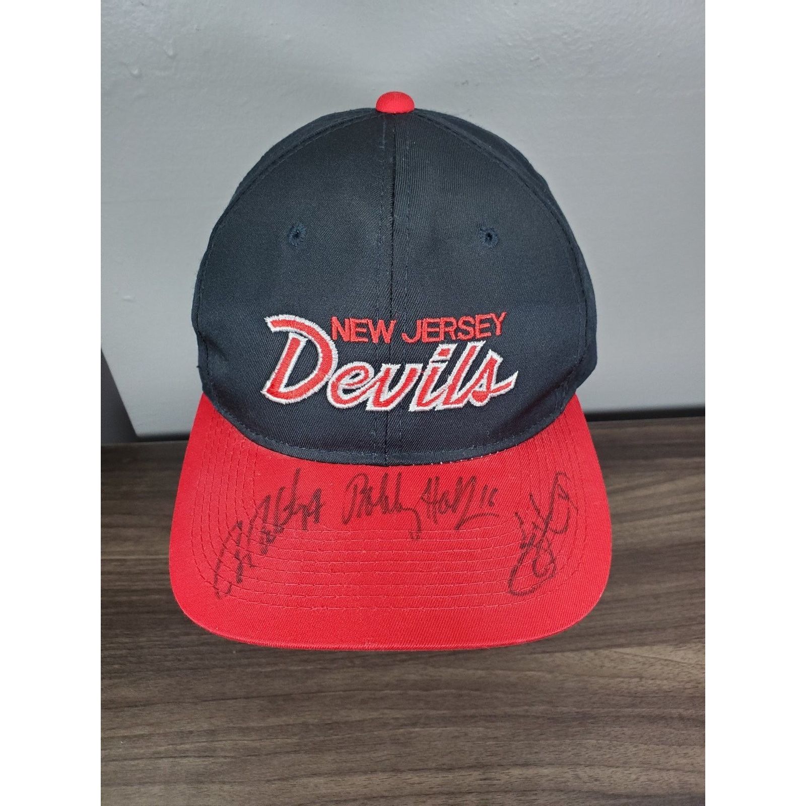 Sports Specialties × Vintage New Jersey Devils Hat Script Snapback Cap Signed NHL Auto Size ONE SIZE - 1 Thumbnail