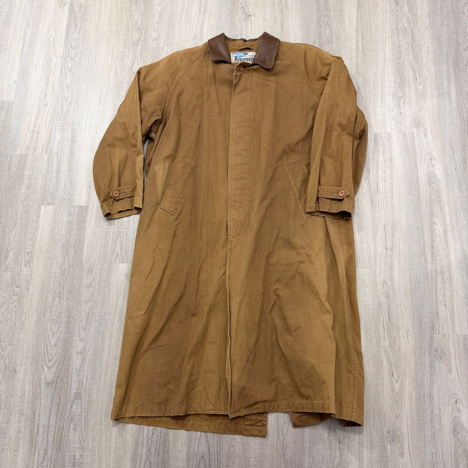 Aeropostale Vintage Aeropostale Chore Long Coat Extra Small Tan 80s Size US XS / EU 42 / 0 - 1 Thumbnail