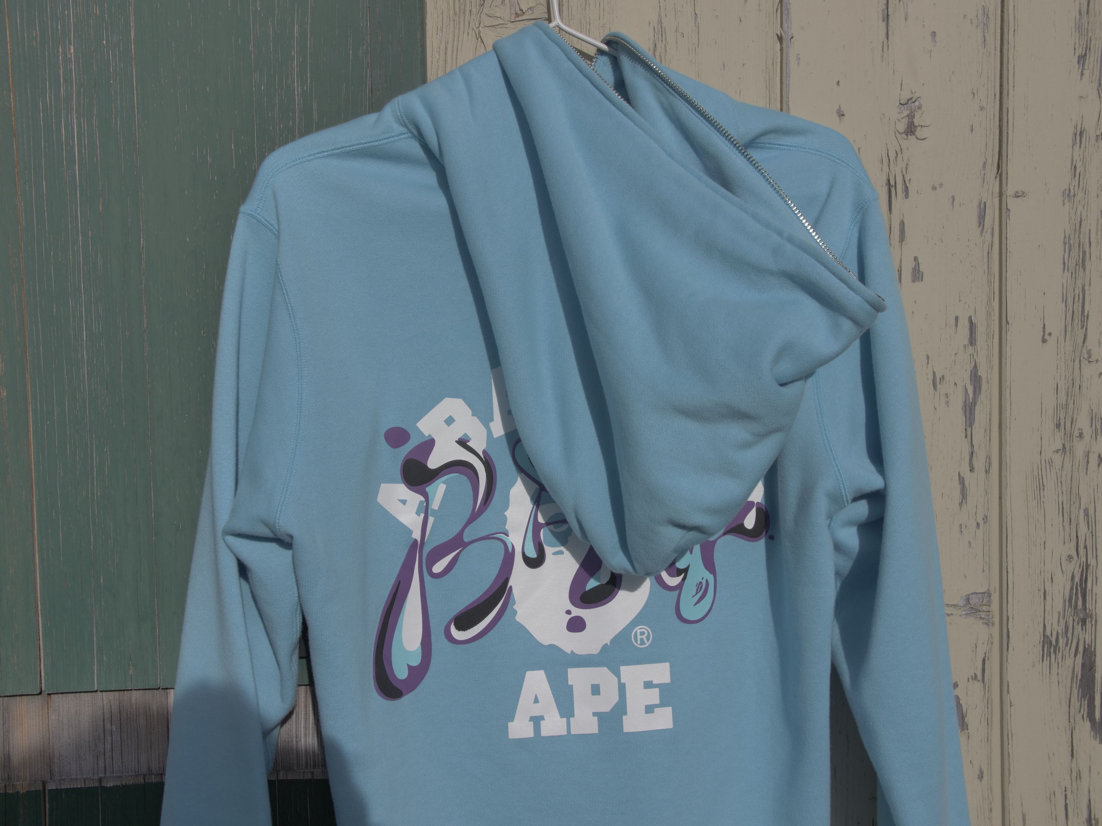 Bape Marble Camo Liquid College Full Zip Hoodie Size US L / EU 52-54 / 3 - 7 Thumbnail