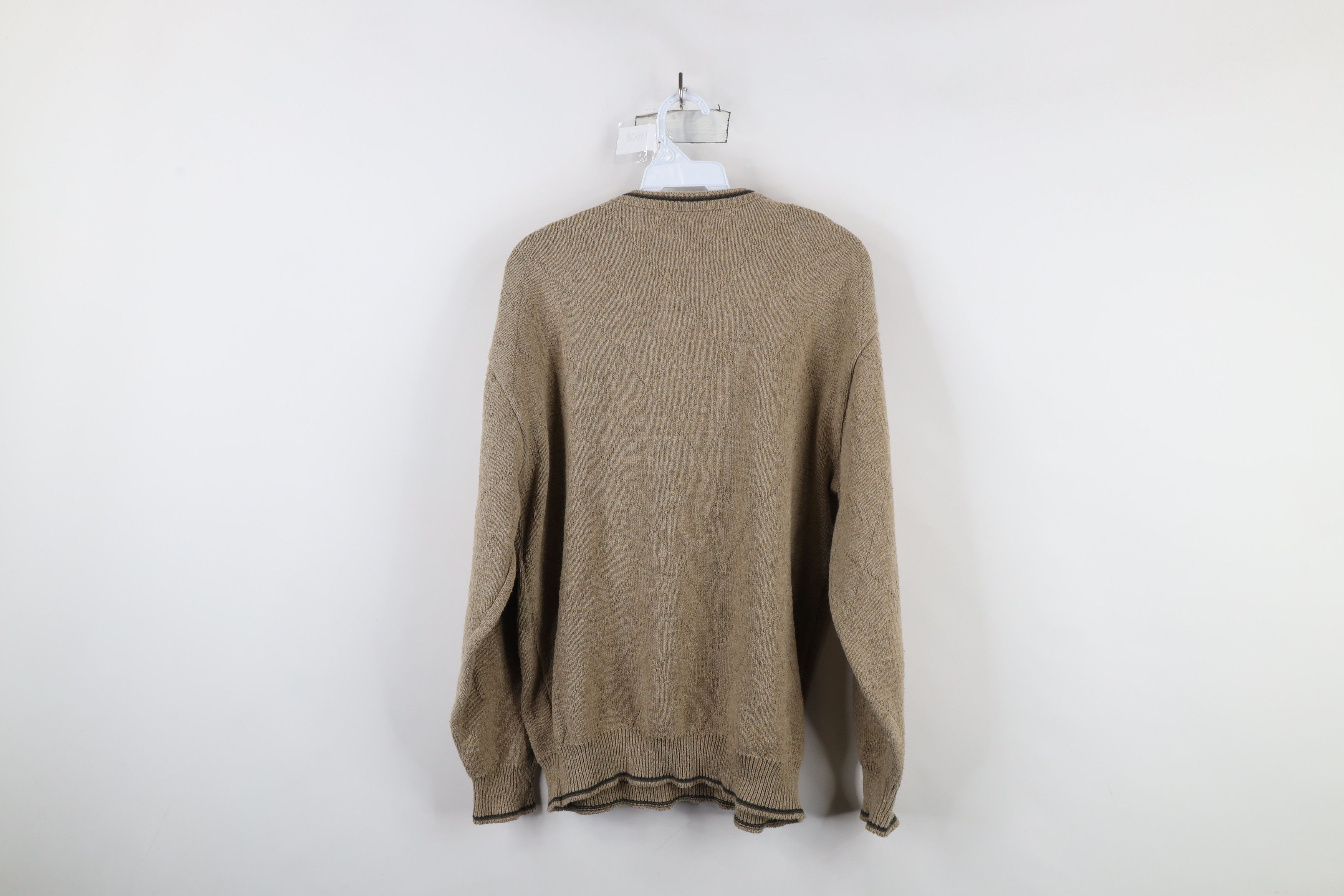 Vintage Vintage 90s Pinnacle Golf Diamond Cotton Knit Sweater USA Size US L / EU 52-54 / 3 - 10 Thumbnail