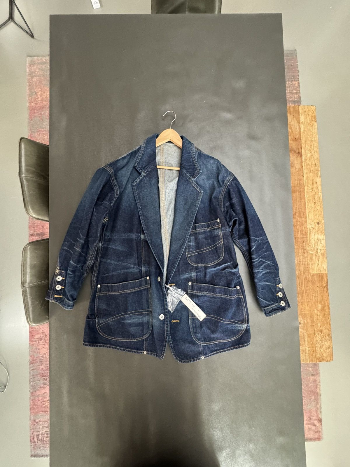 Sulvam Oversized Denim Coat