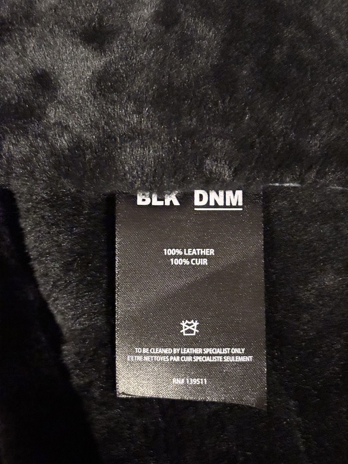 Blk Dnm Blk dnm black leather fur shearling jacket xl made in USA Size US XL / EU 56 / 4 - 3 Thumbnail