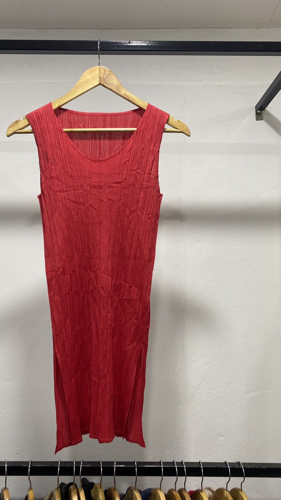 Pleats Please Issey Miyake 💥RARE Issey Miyake Pleats Please Red Size ONE SIZE - 3 Thumbnail