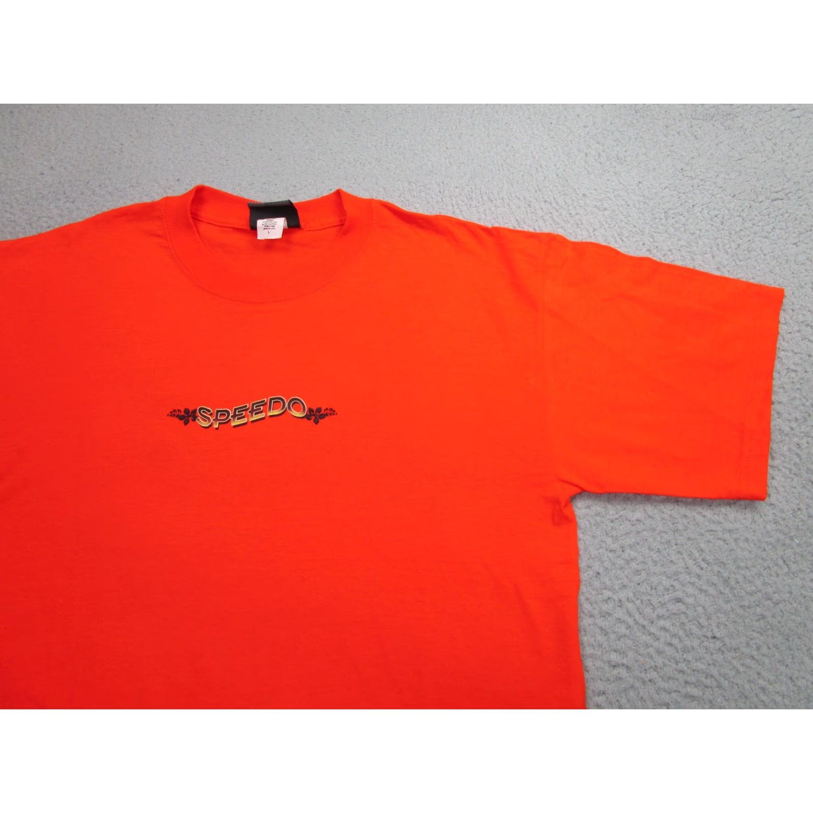 Speedo VINTAGE Speedo Shirt Men Large Orange Sunset Beach Graphic Made in USA Crewneck Tee Size US L / EU 52-54 / 3 - 3 Thumbnail