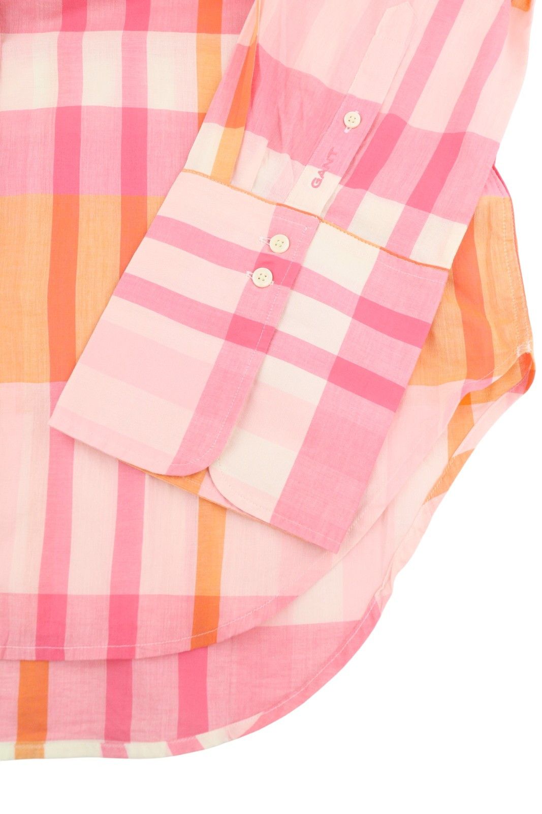 Gant REL WIDE CUFF MADRAS EU34 Preppy Pink Button-Down 87532 Size XS / US 0-2 / IT 36-38 - 5 Thumbnail
