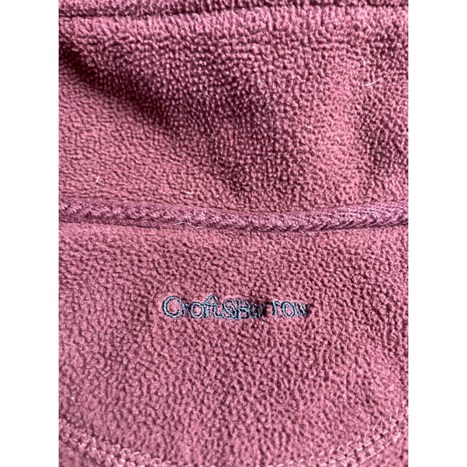 Croft & Barrow Croft & Barrow Sweater Men's Size M Maroon Fleece Pullover Long Sleeve Mock Neck Casual Regular Knit Velvet? Size US M / EU 48-50 / 2 - 6 Thumbnail