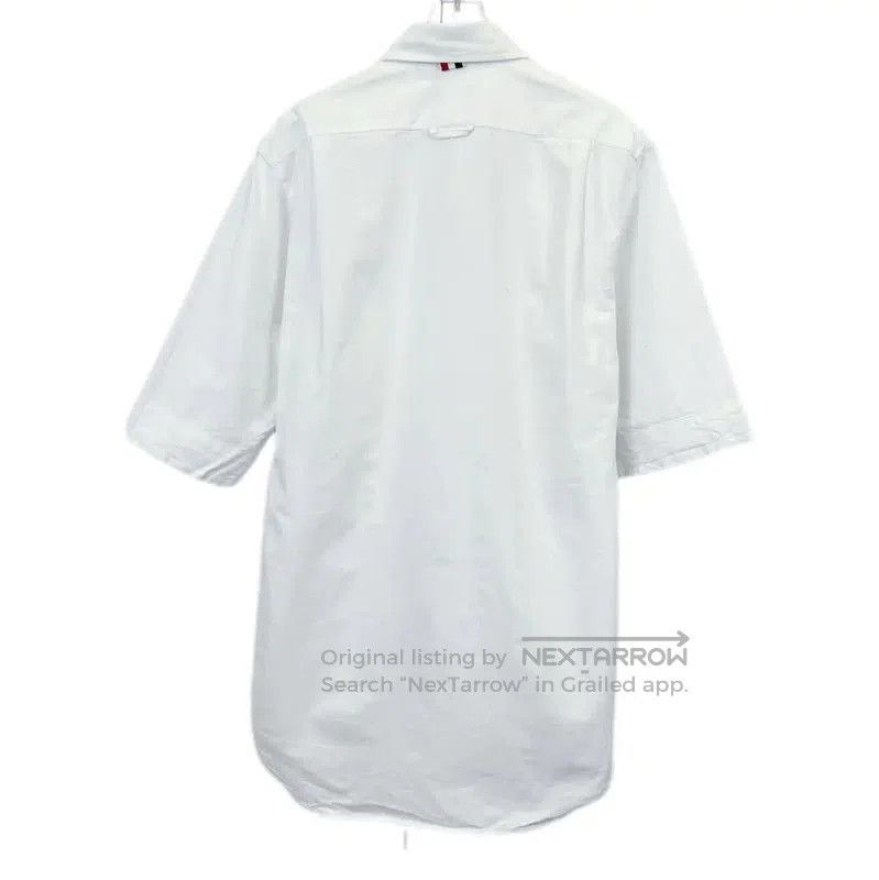 Thom Browne Thom Browne White Cotton Short Sleeve Shirt . Size M / US 6-8 / IT 42-44 - 2 Thumbnail