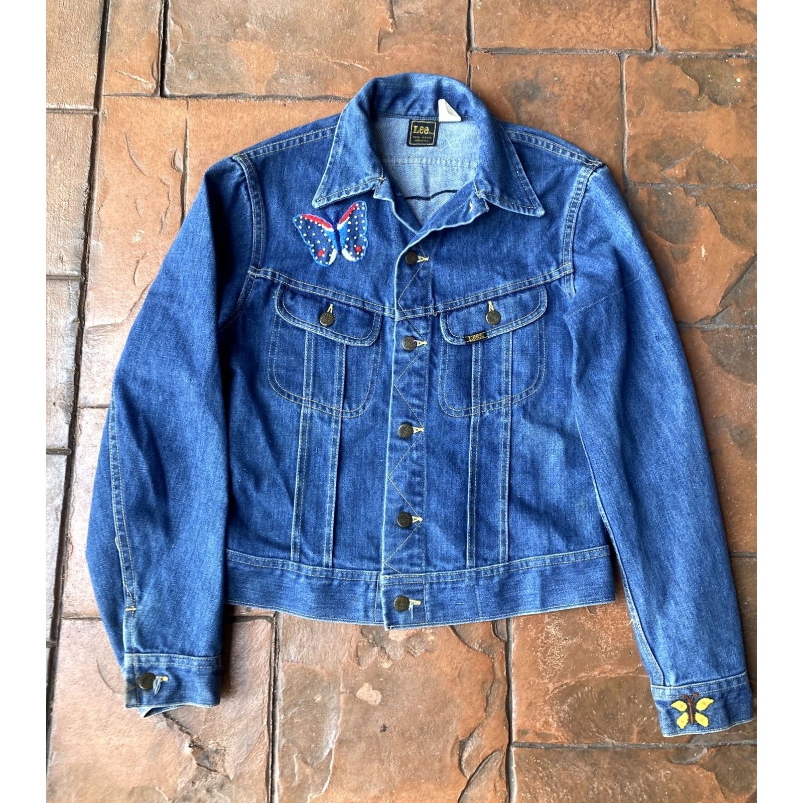 Lee VINTAGE Lee Riders Harley Davidson Denim Jacket Size 28" / US 6 / IT 42 - 2 Thumbnail