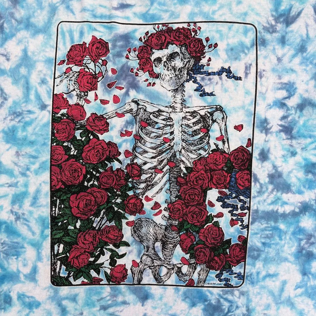 Grateful Dead Grateful Dead 1980 80s Vintage Bertha Wheel Tie Dye T-Shirt Size US XL / EU 56 / 4 - 3 Thumbnail